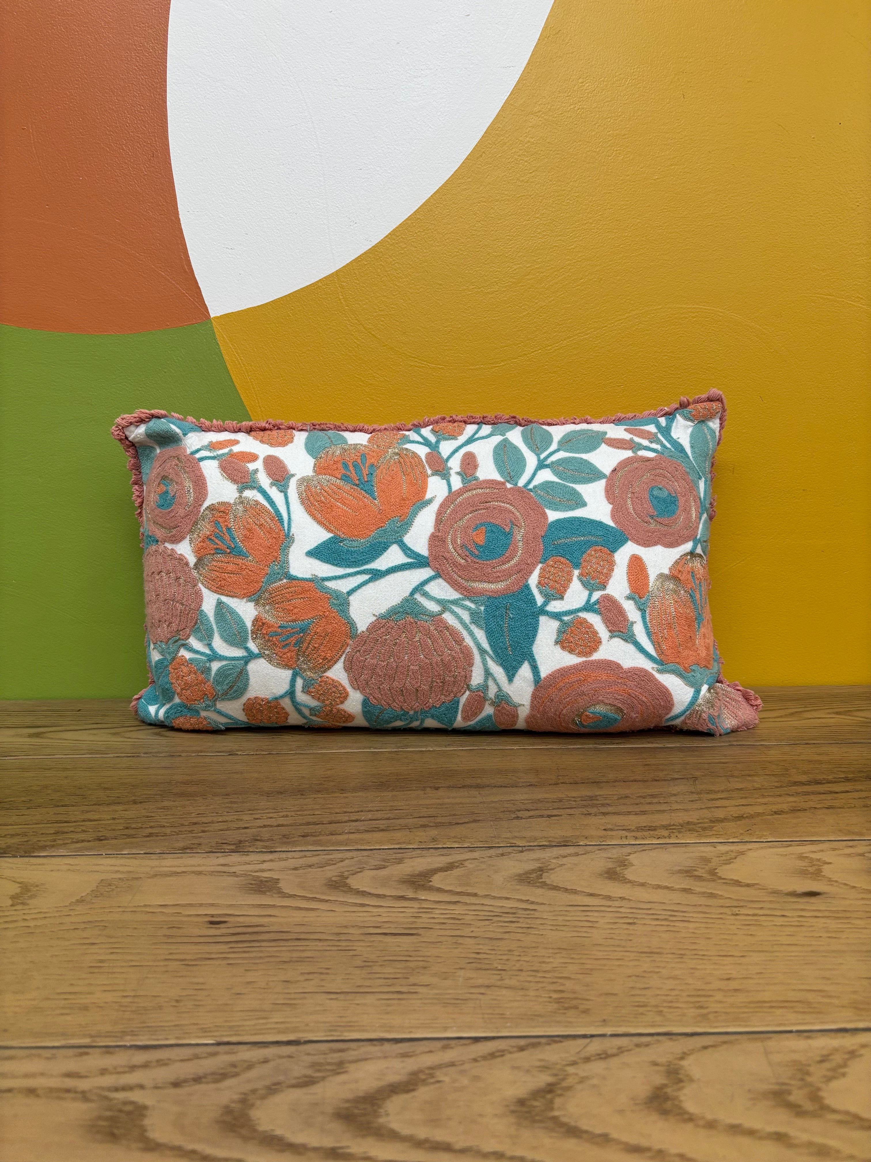 Floral Throw Pillow (2 available)