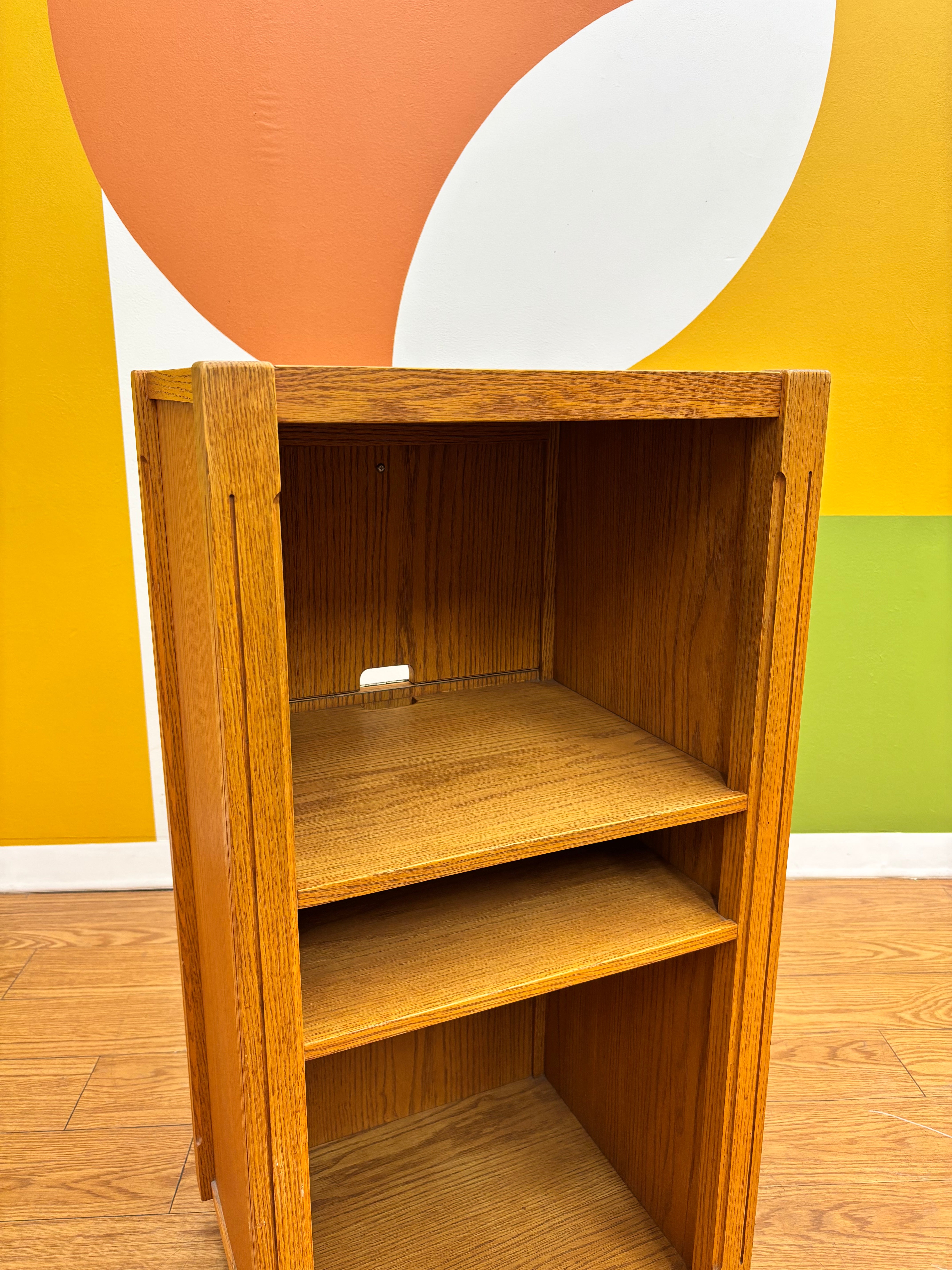 Rolling Wood Cabinet