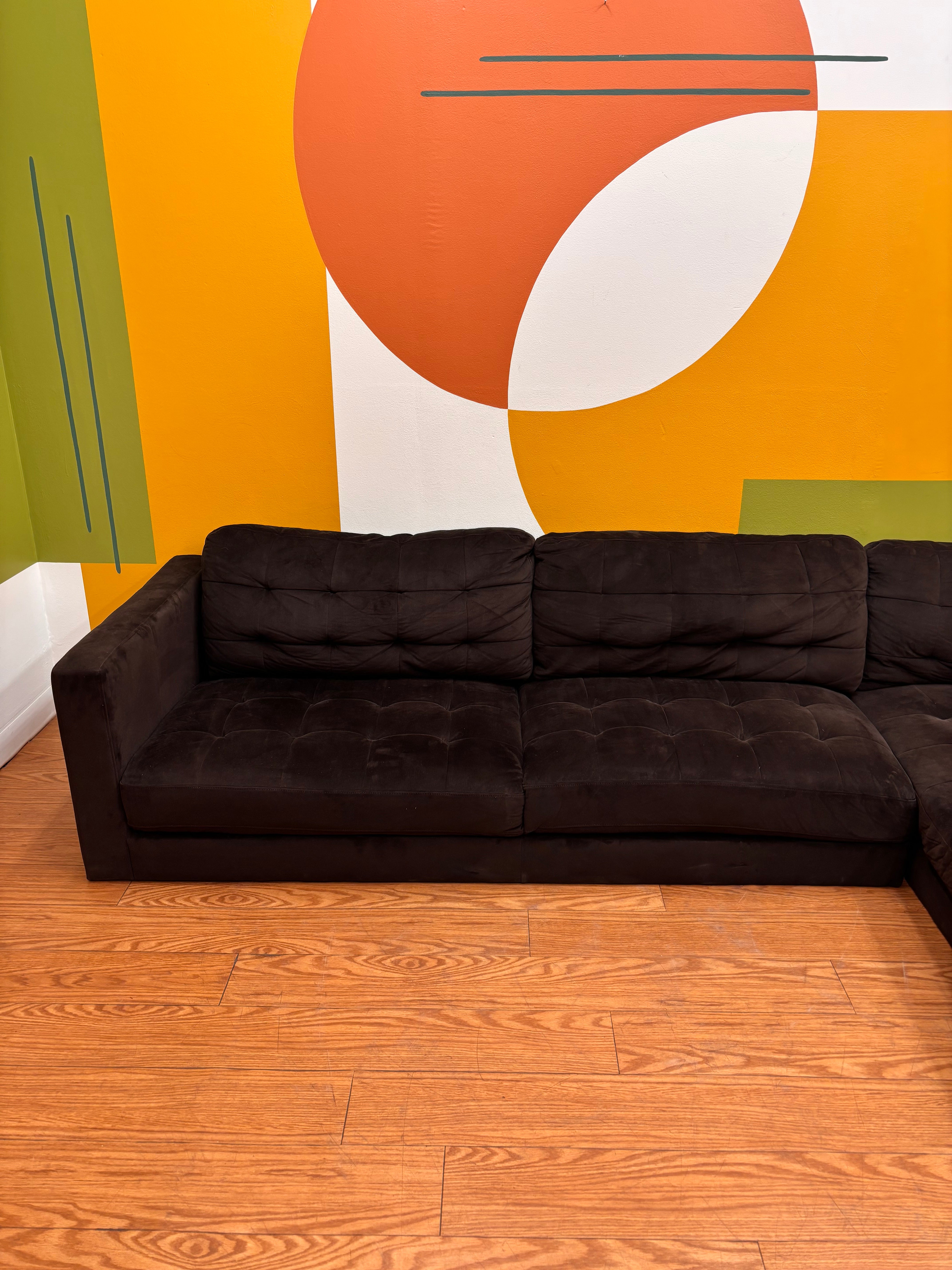 Black Fabric Sectional