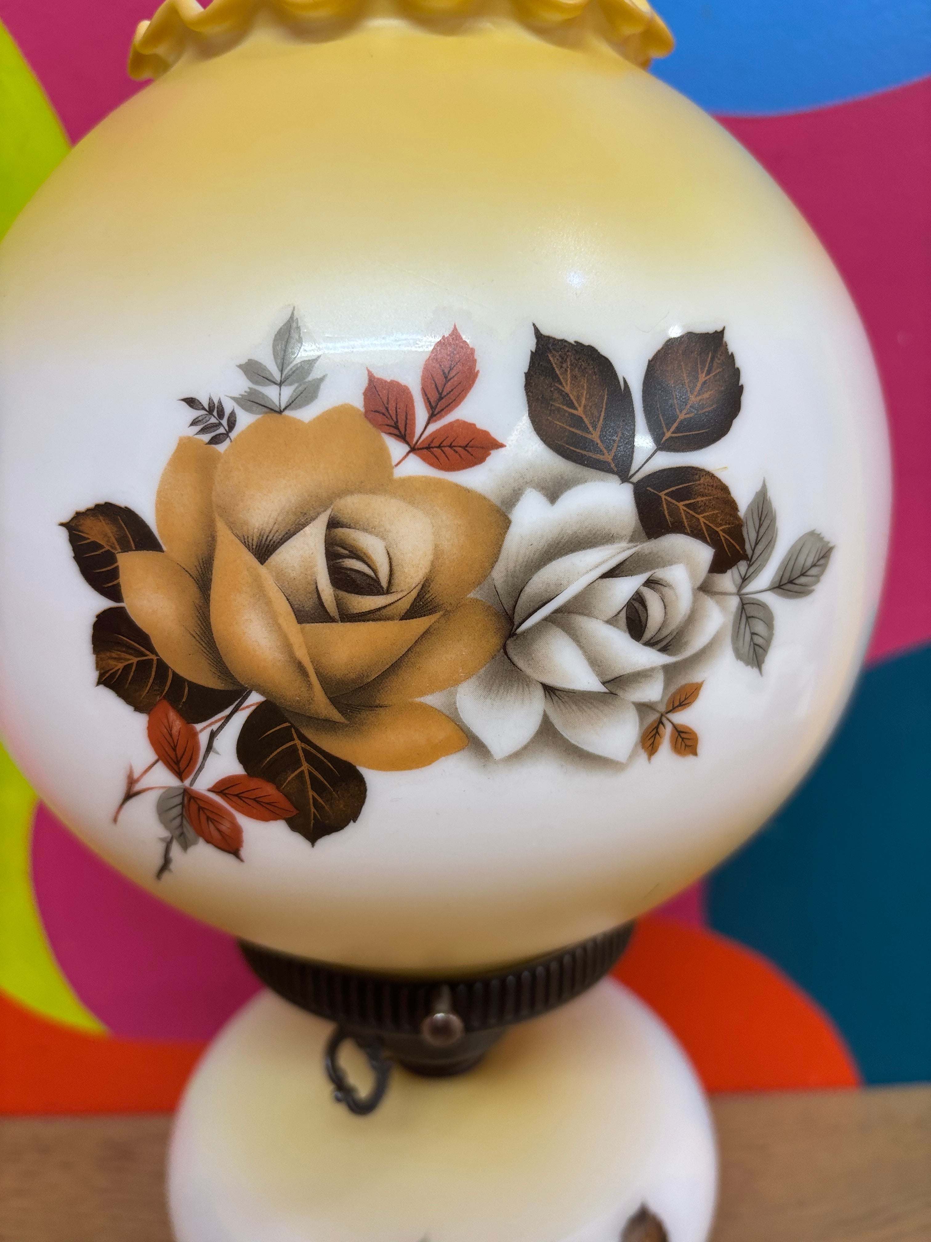 Floral Hurricane Lamp #2