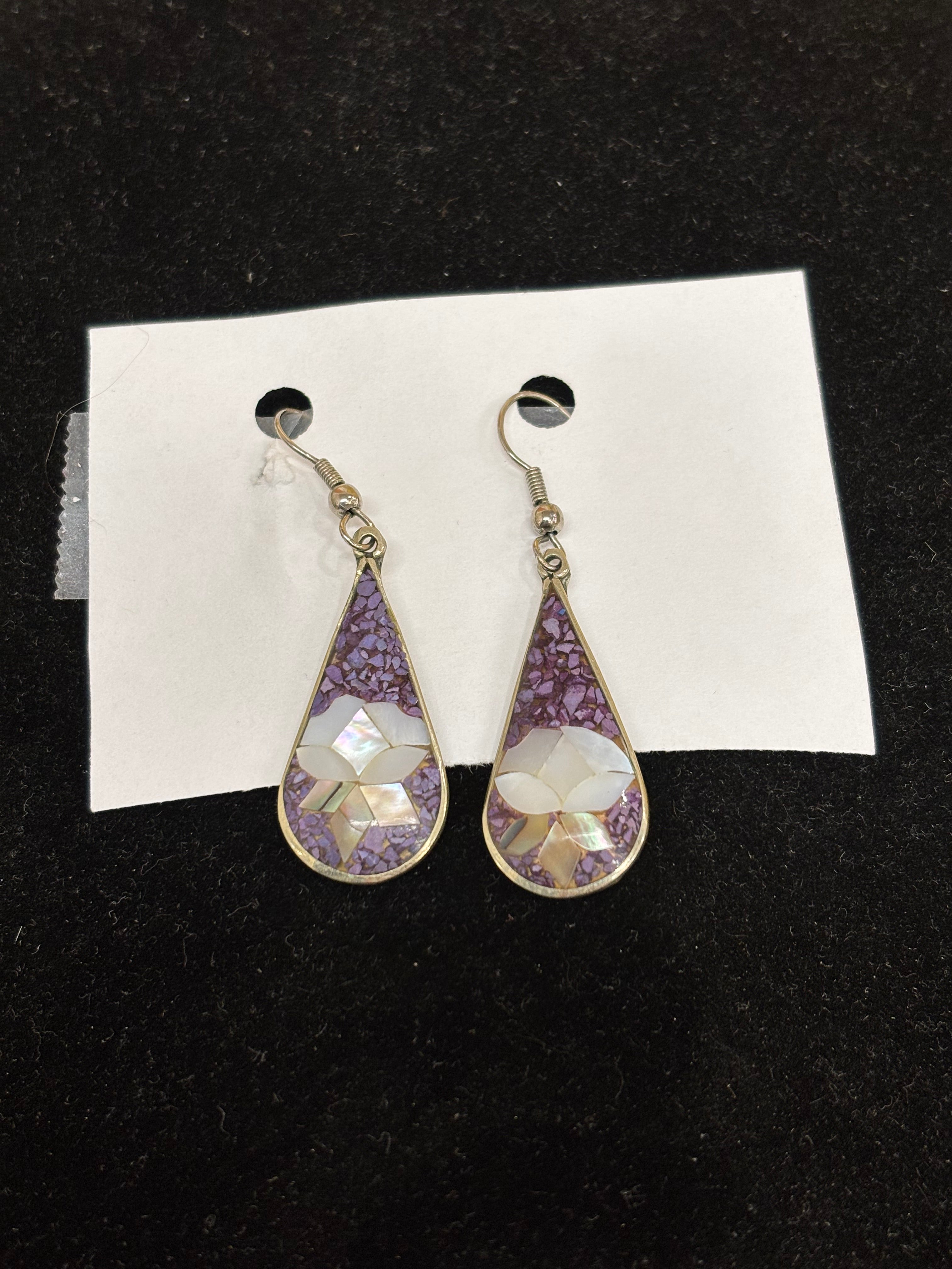 Mother of Pearl Inlay Earrings