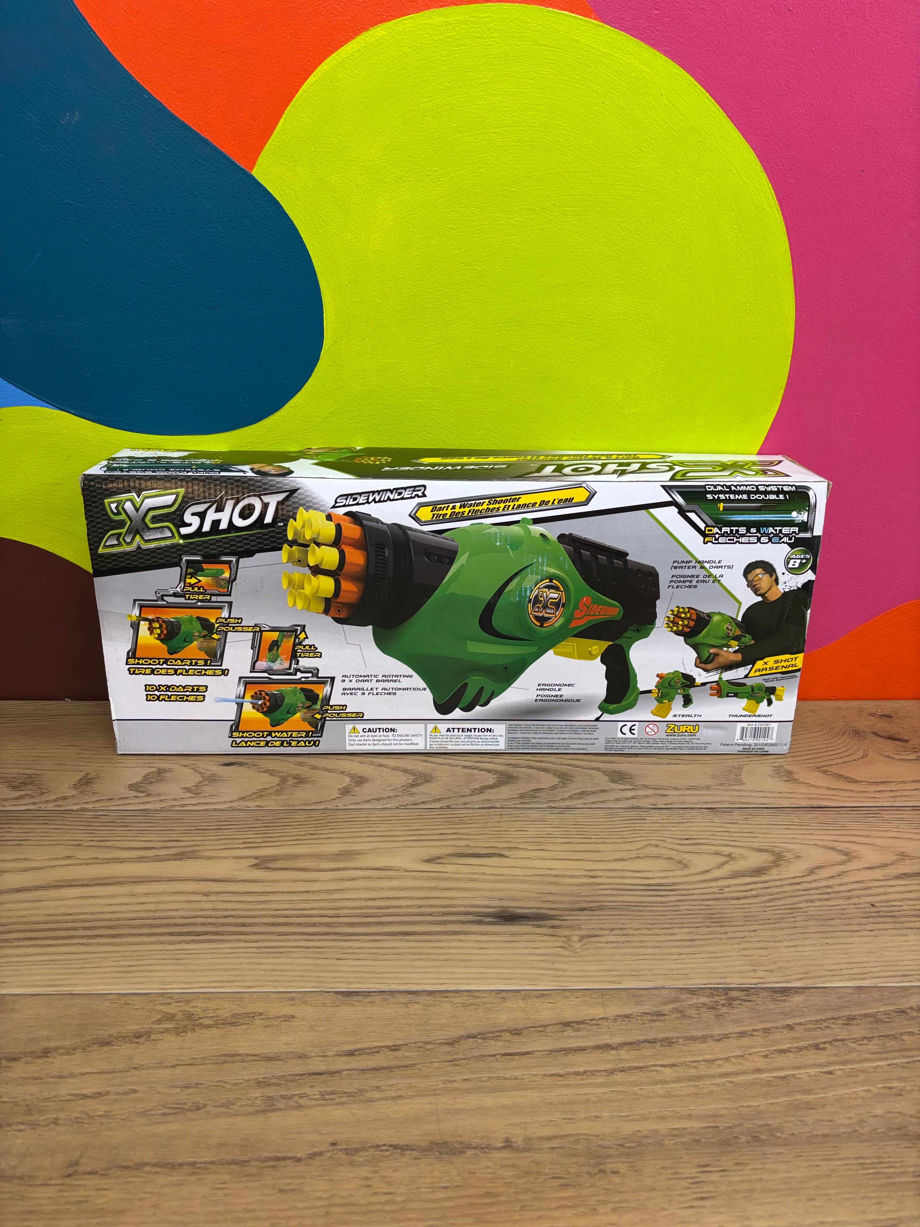 X-Shot Sidewinder Dart & Water Shooter (NEW)