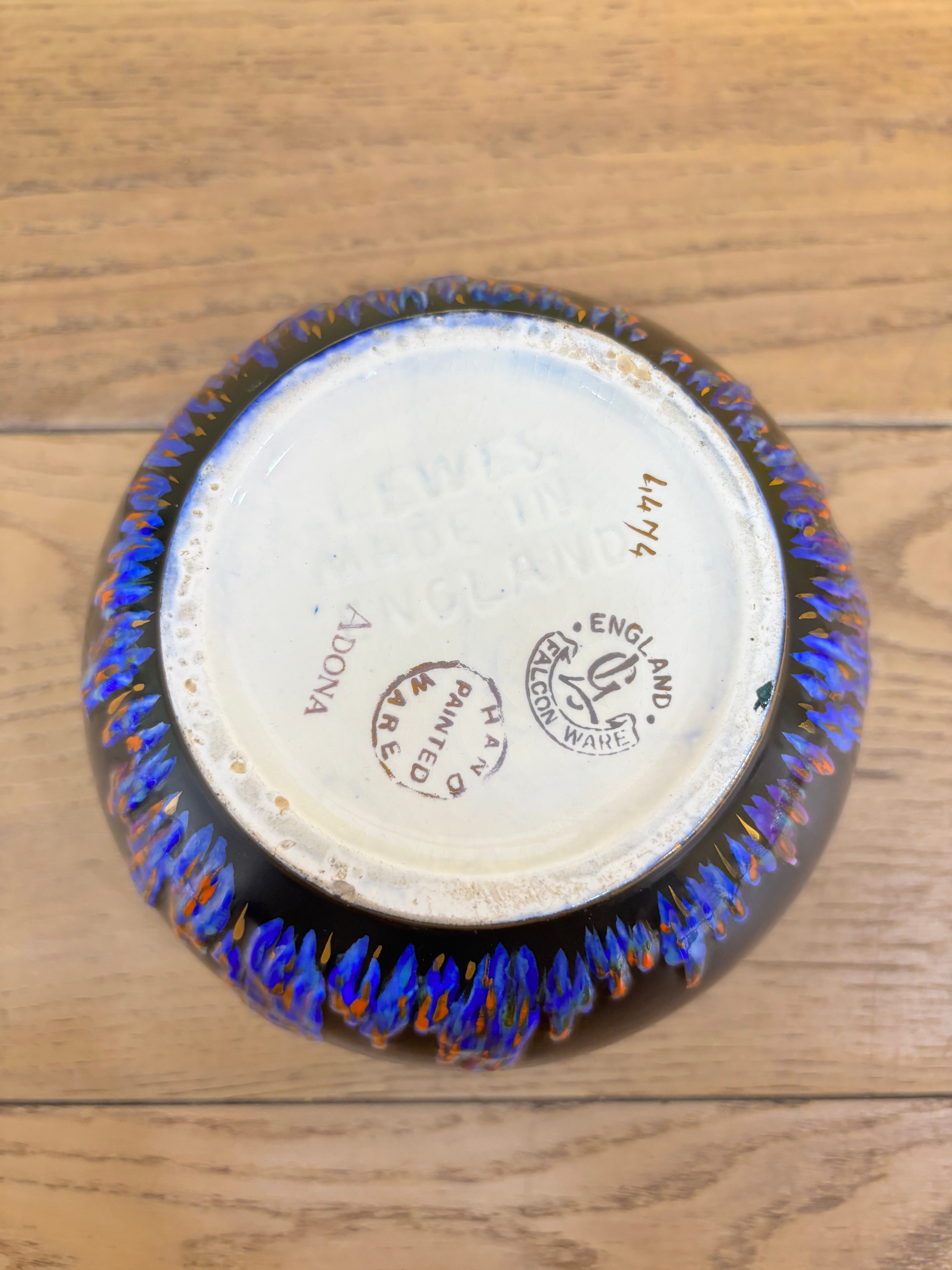 Falcon Ware Pottery Flower Frog