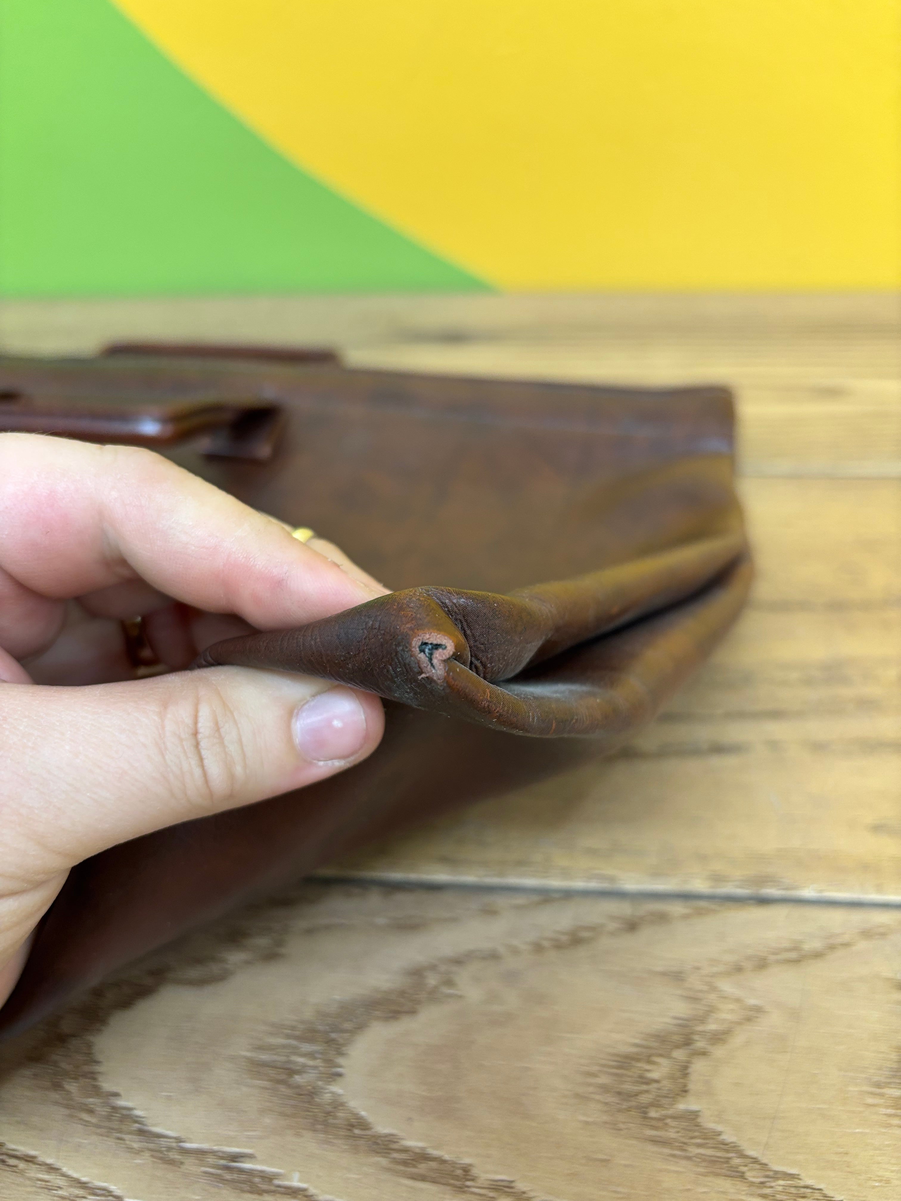 Handmade Brown Portfolio Bag