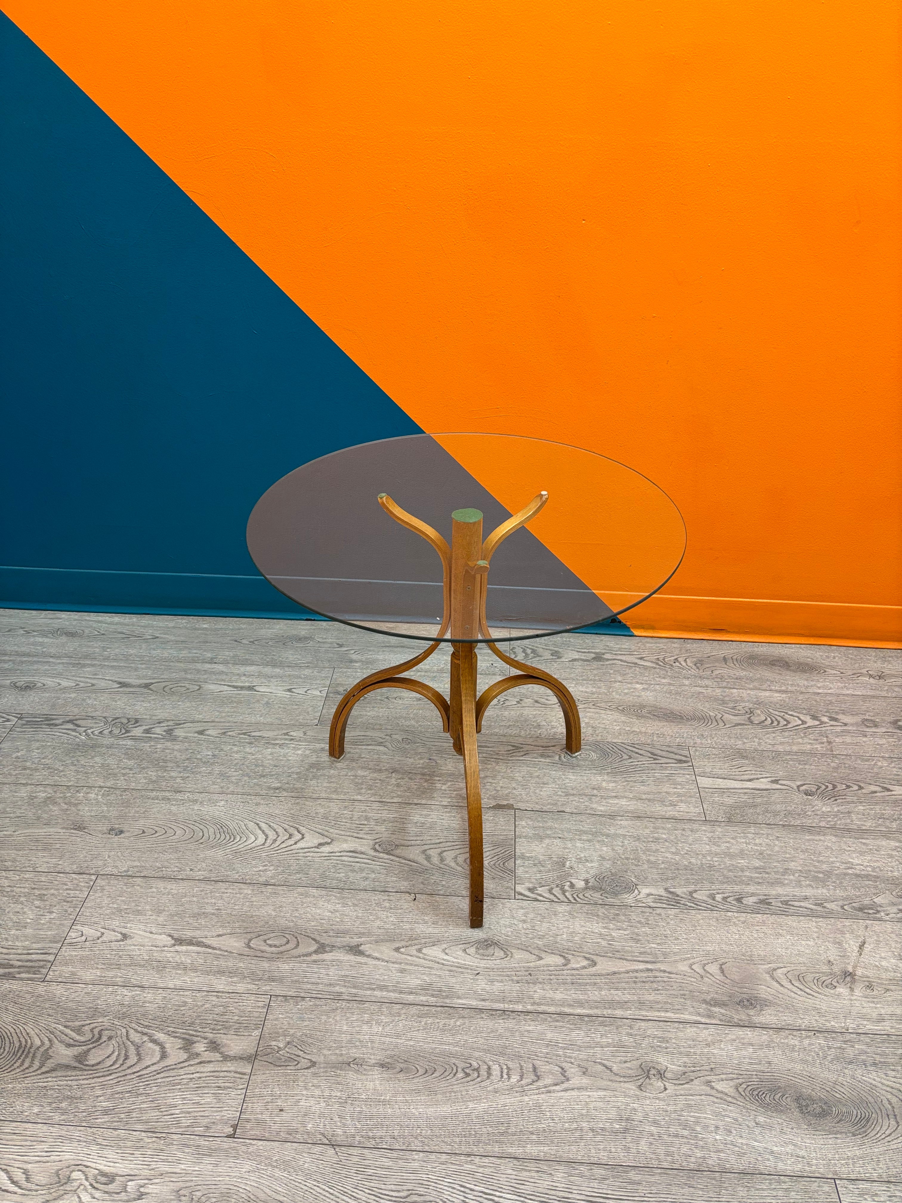 Round Glass Side Table
