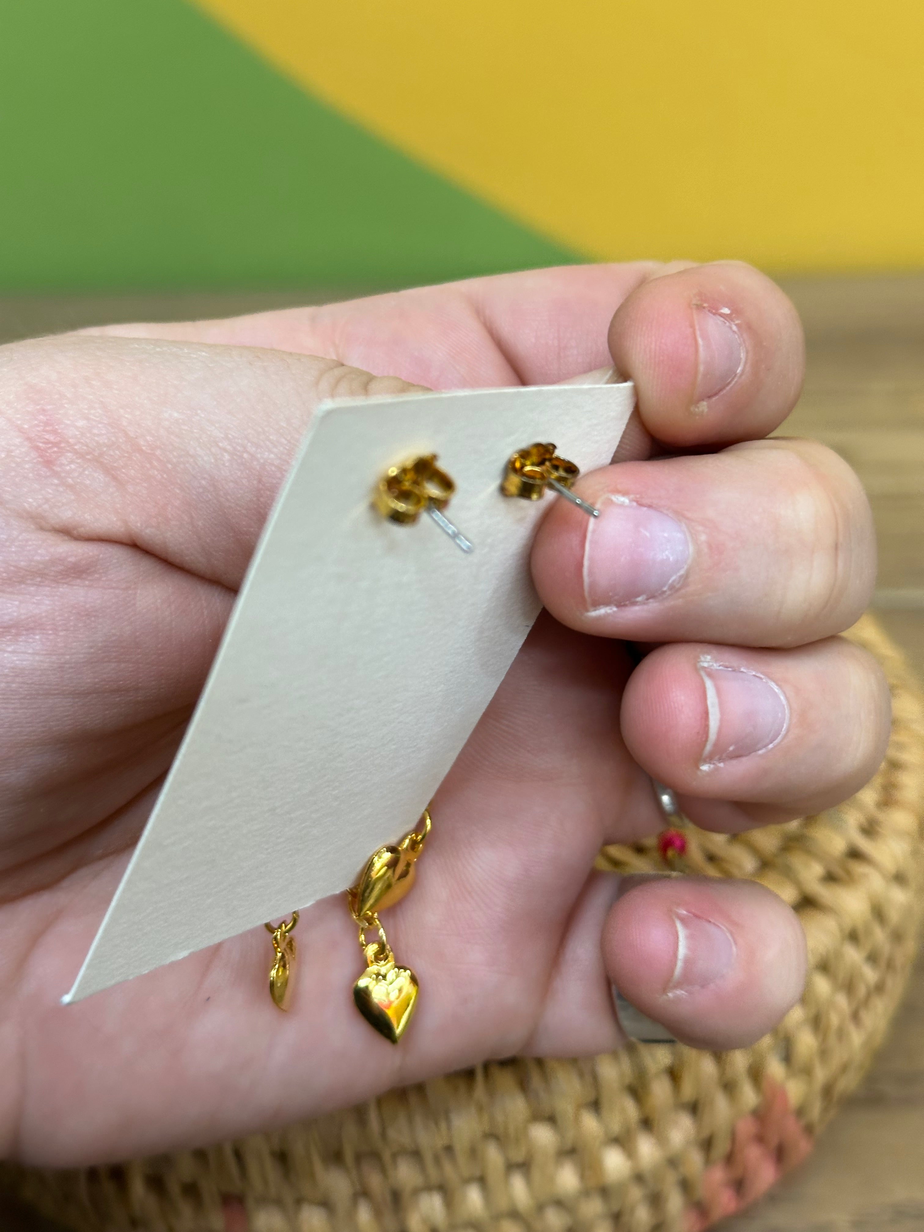 (2) Sets of Gold Tone Dangling Earrings