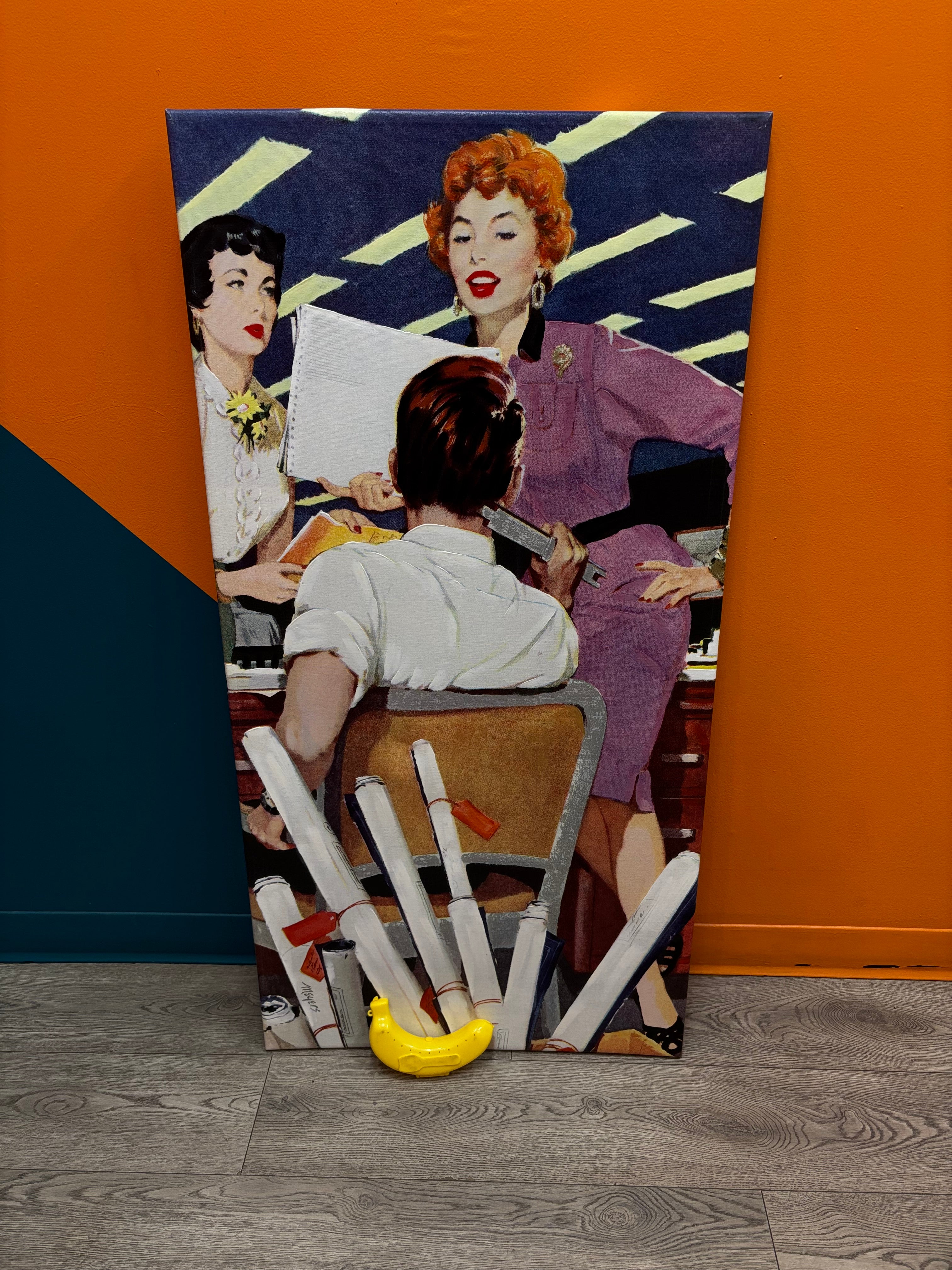 Office Work Stretched Canvas