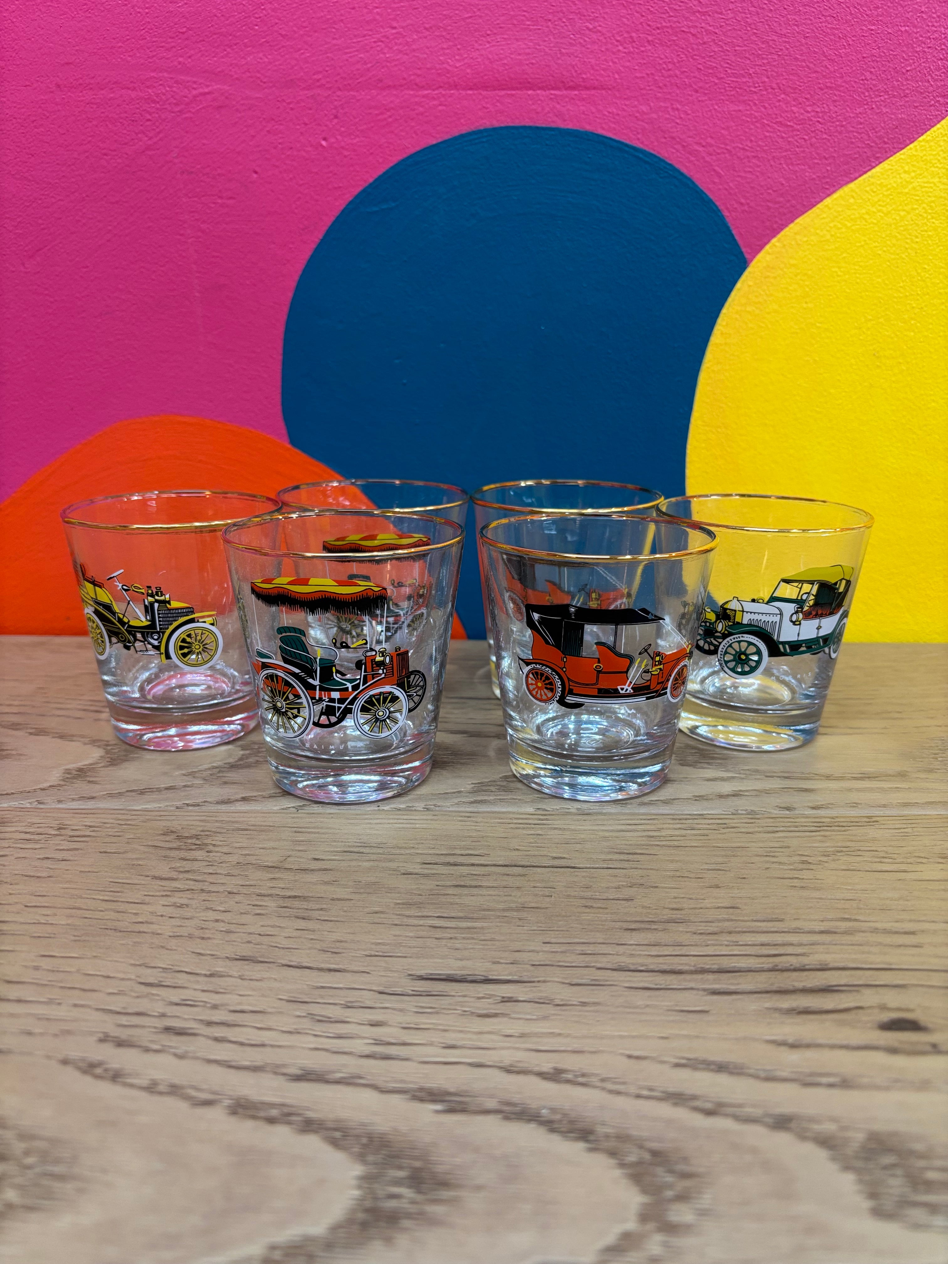 Car Themed Tumbler Glasses (6)