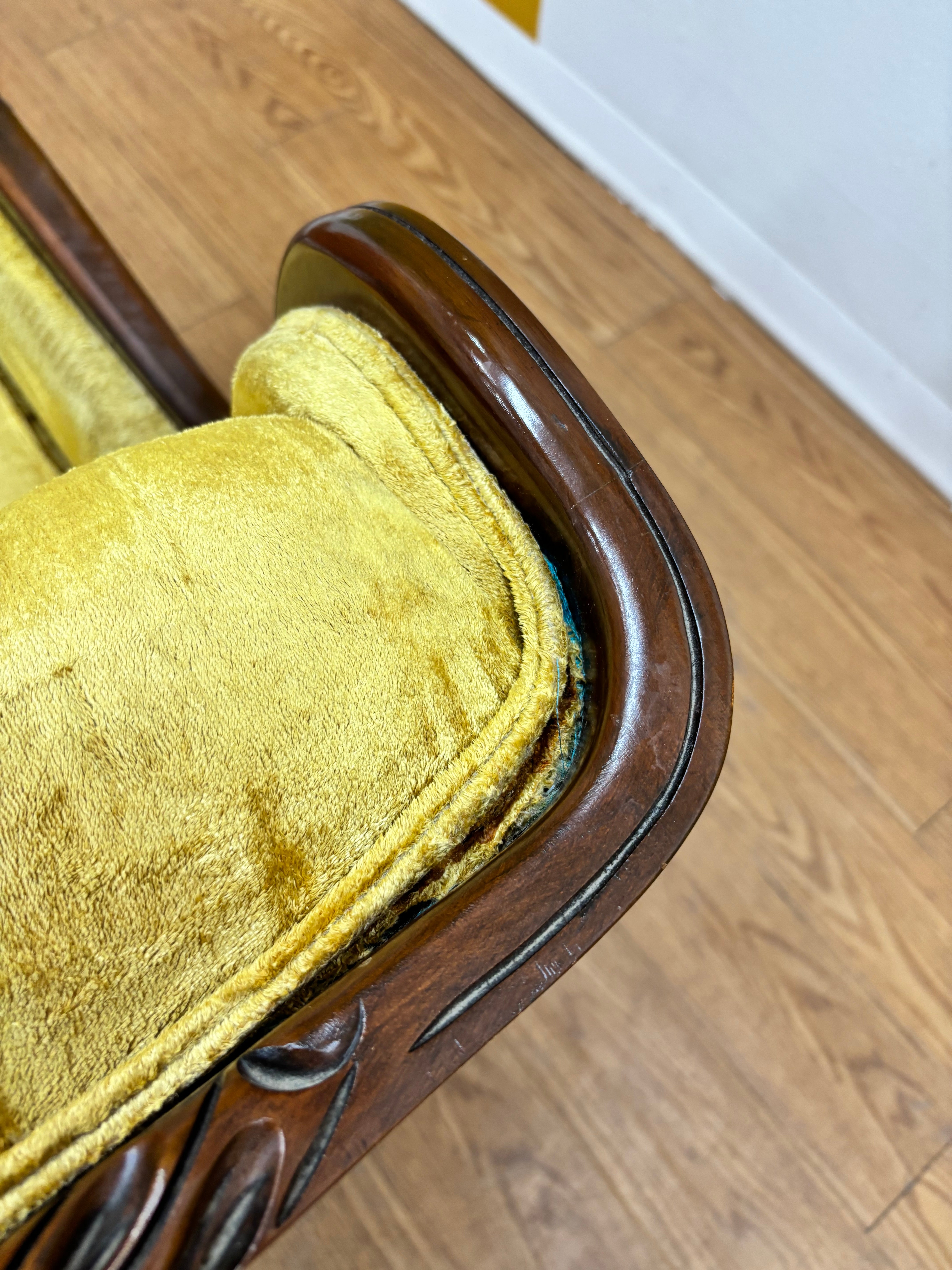 Yellow Tufted Chair