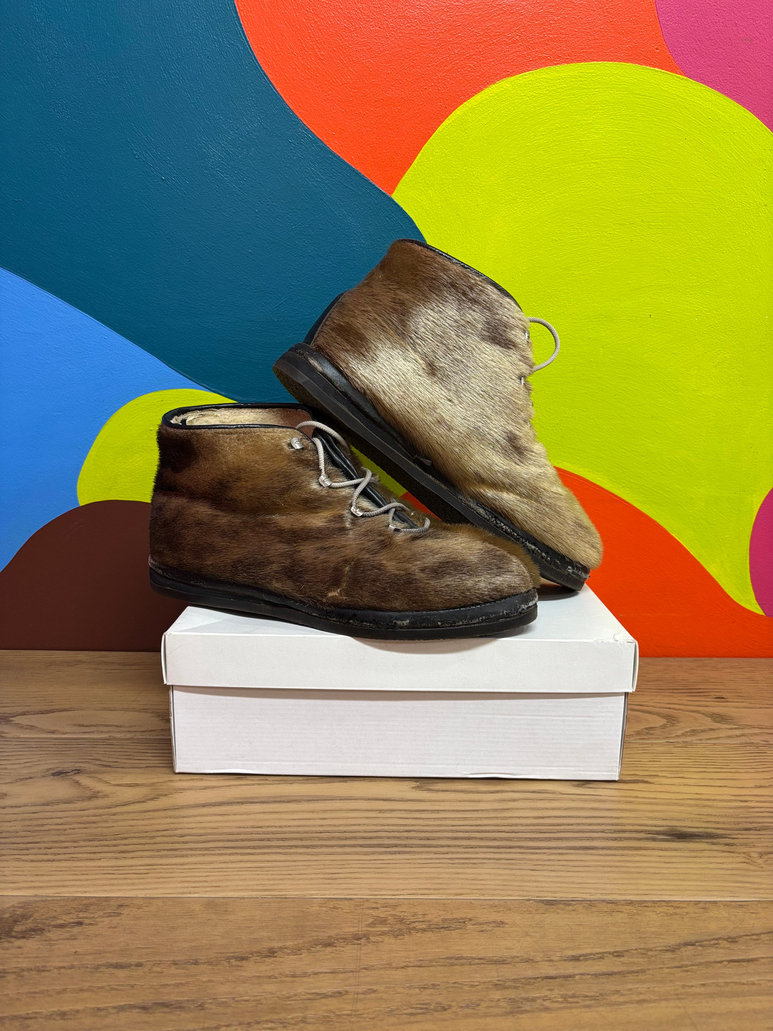 Capitol Seal Skin Boots (Men's Size 10)