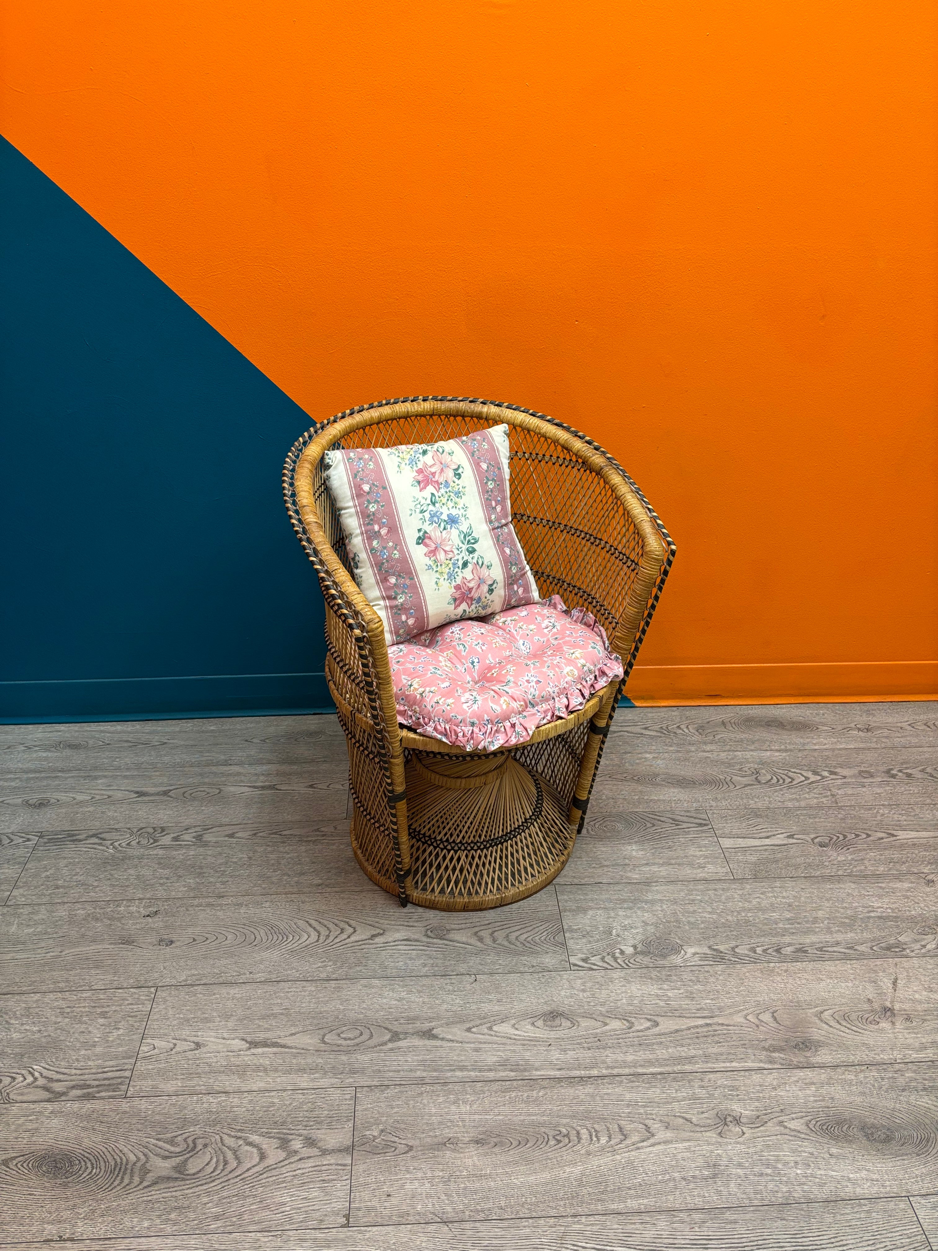 Wicker Chair with Cushion