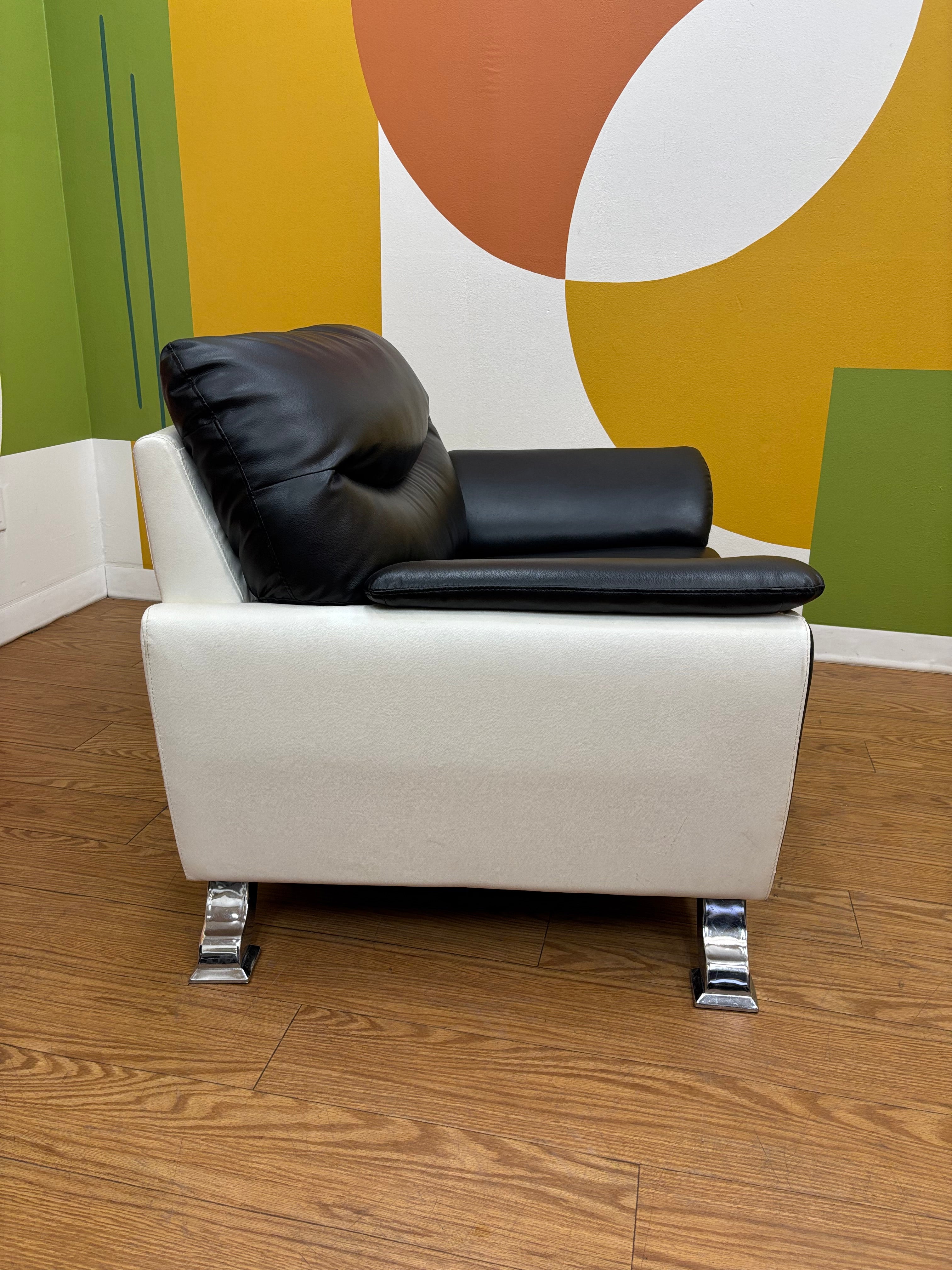 Black & White Armchair