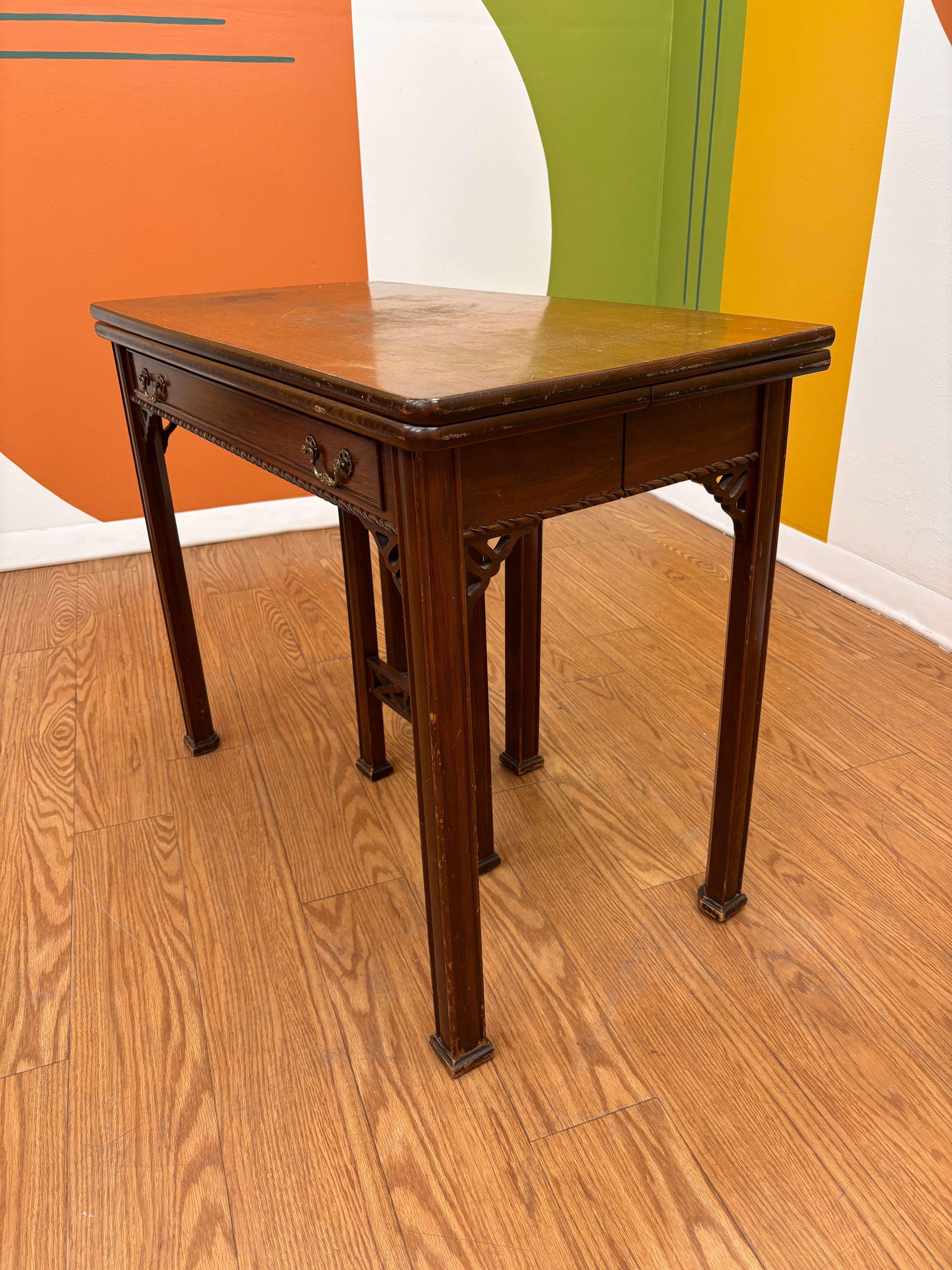 Wood Drop Leaf Dining Table