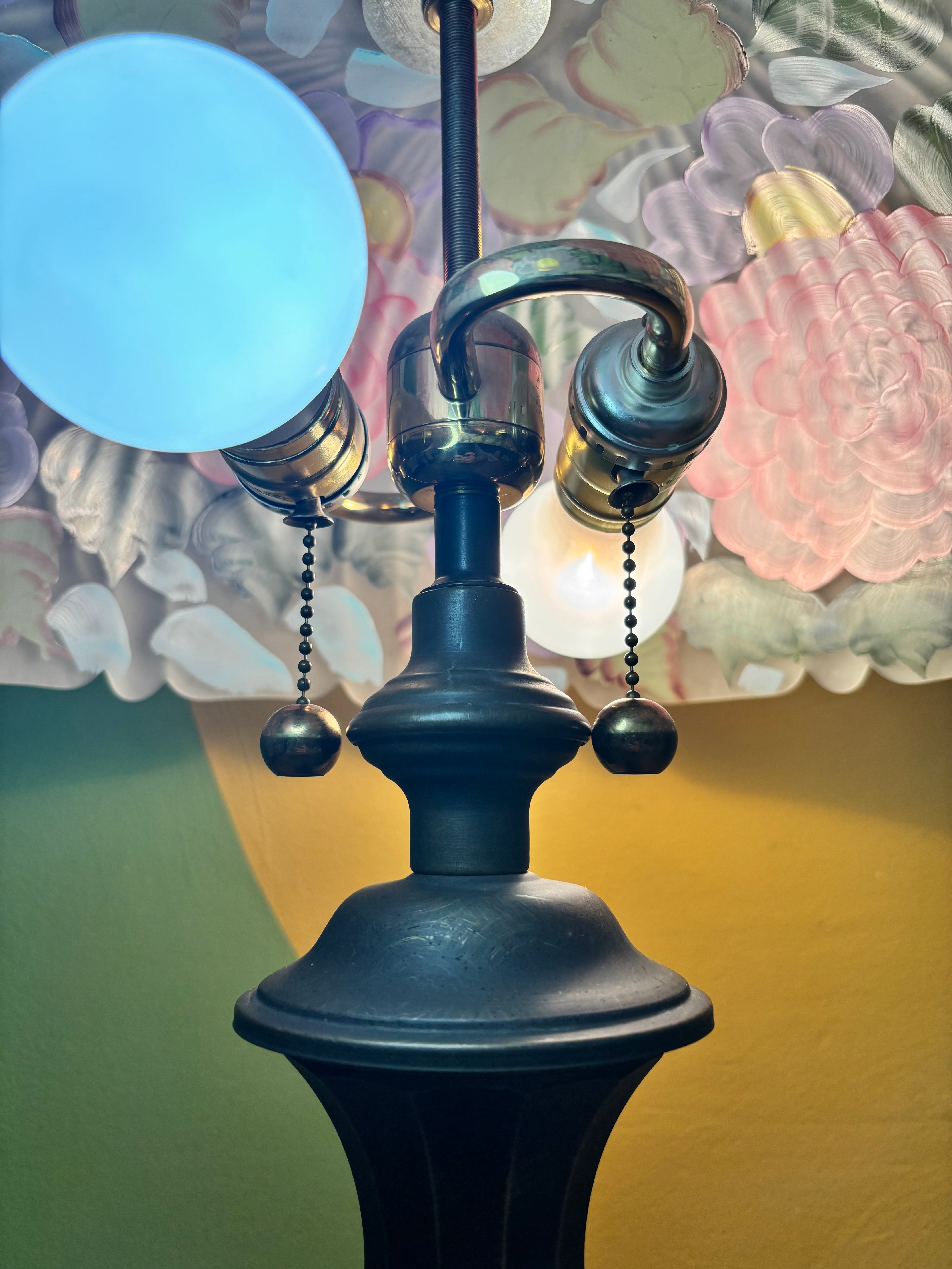 Reverse-Painted Table Lamp