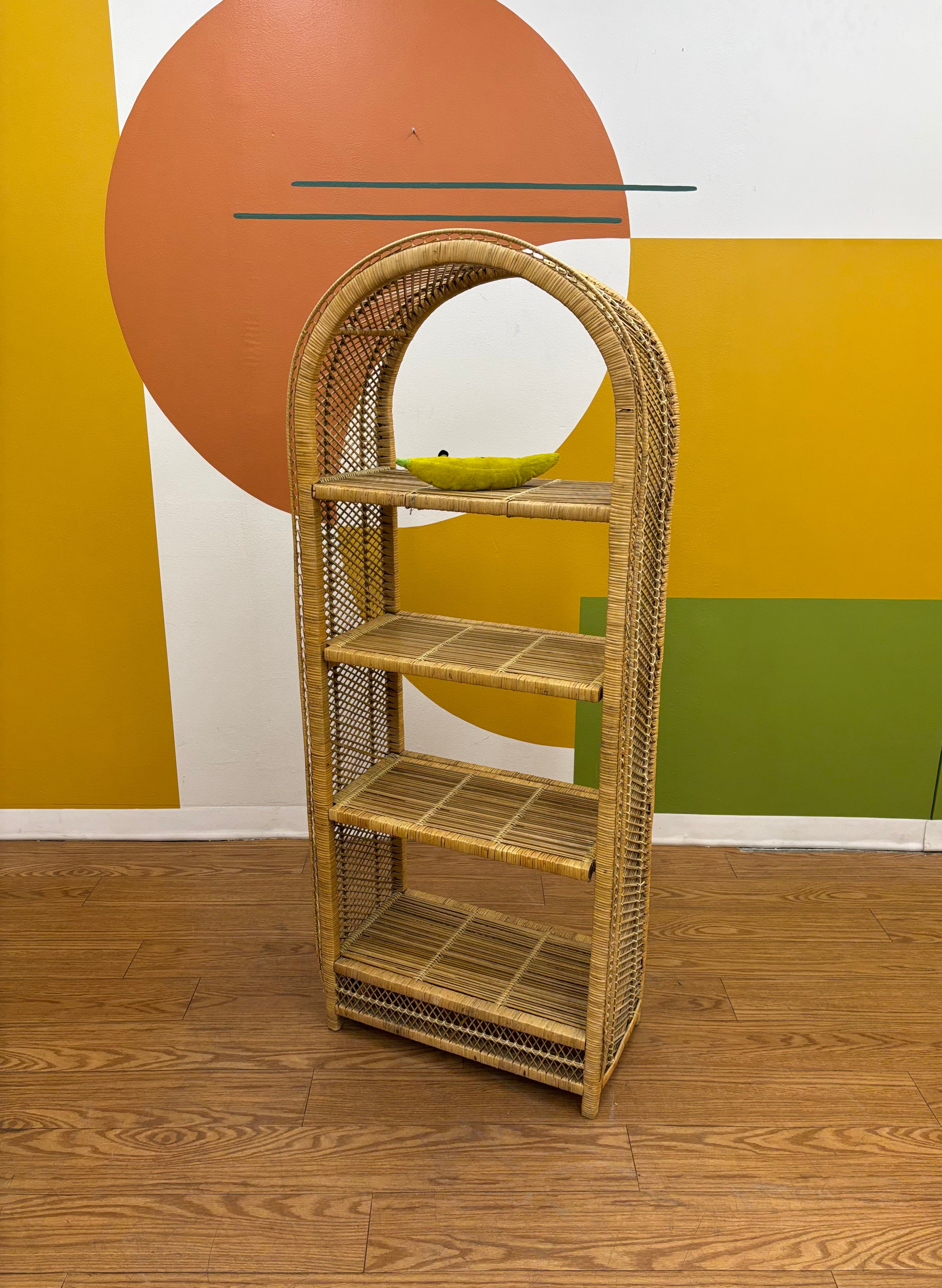 Arched Wicker Shelf