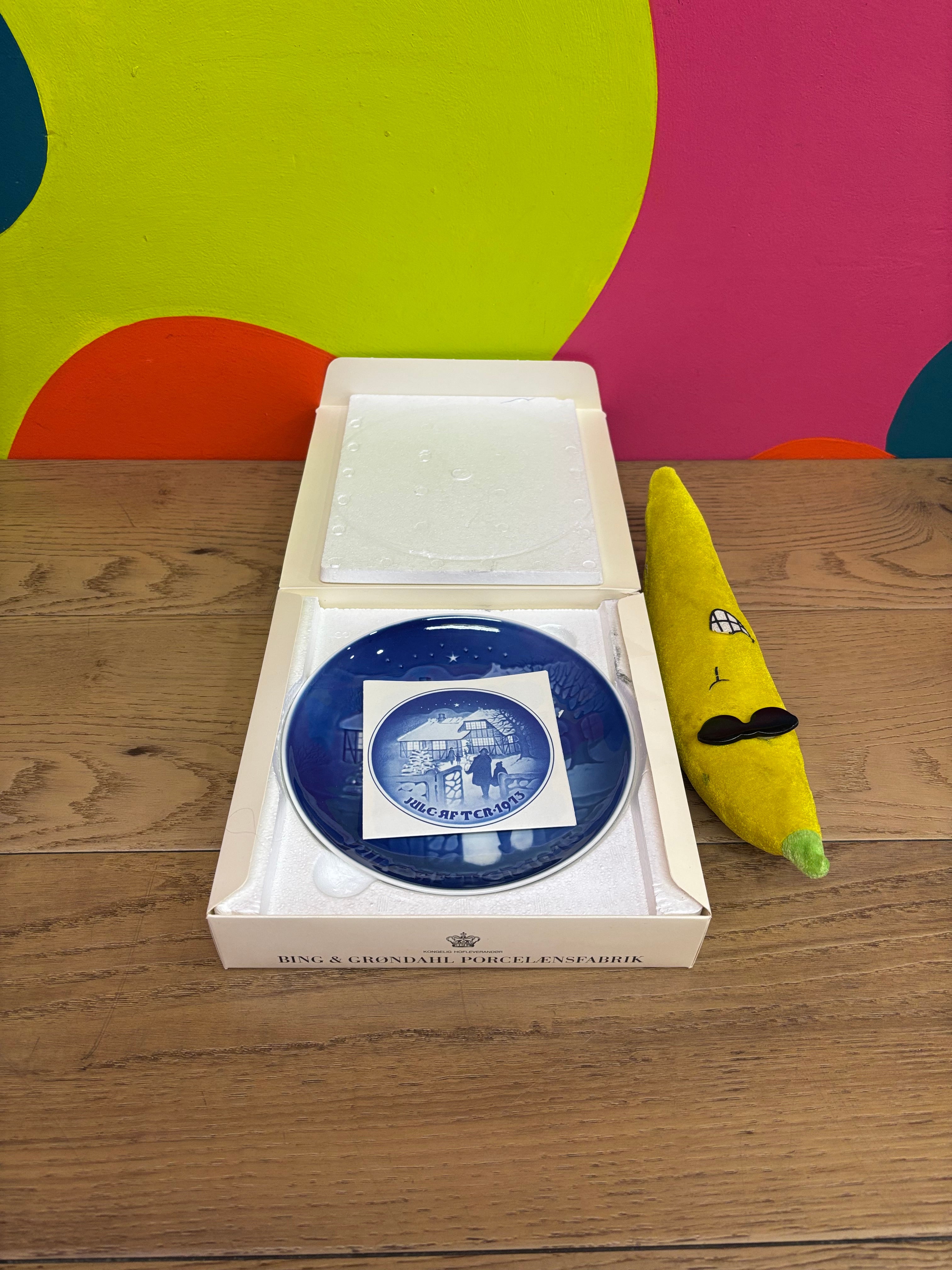 Bing & Grondahl Porcelain Plate - Visiting the Countryside (1973)