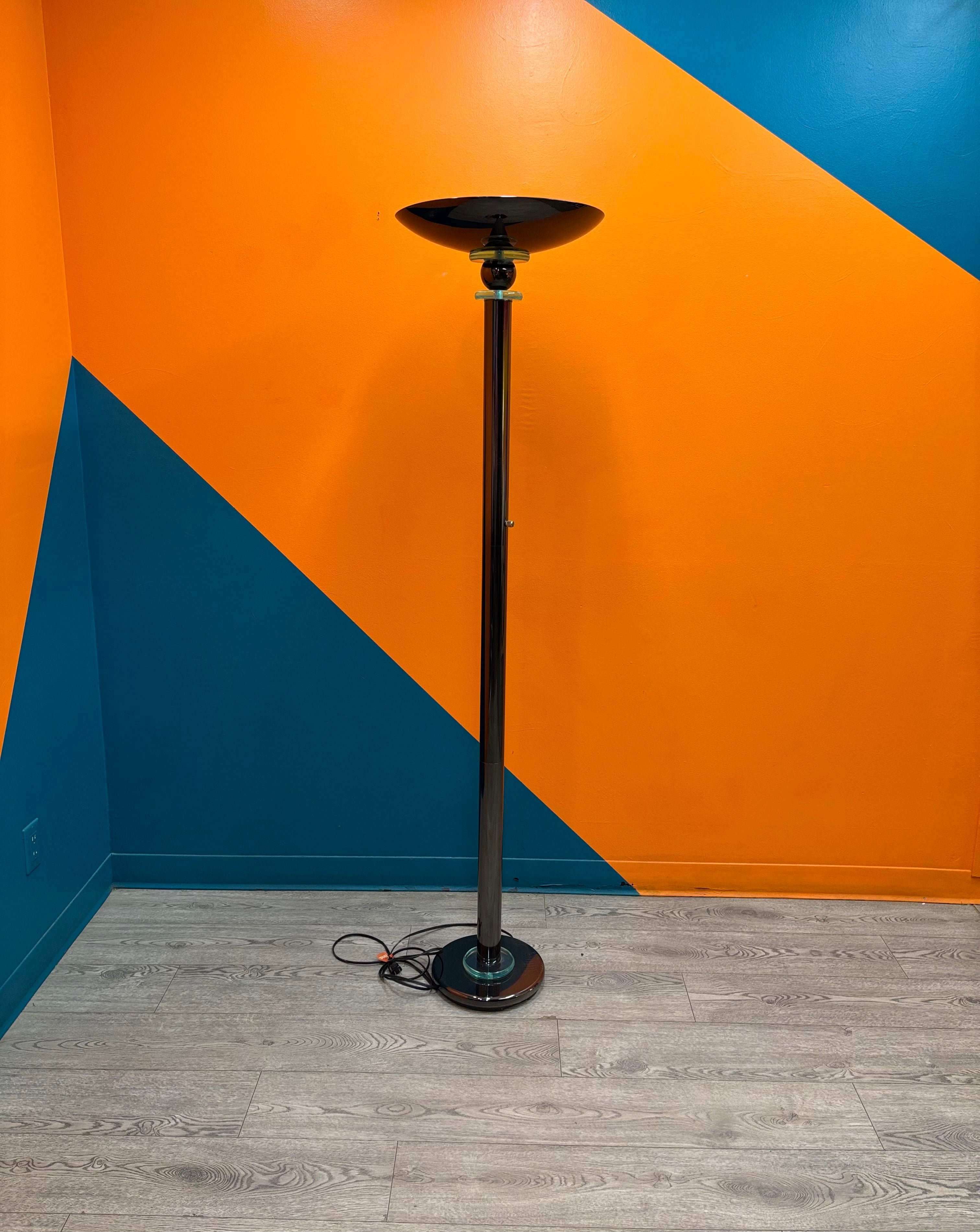 Metal Torchiere Floor Lamp