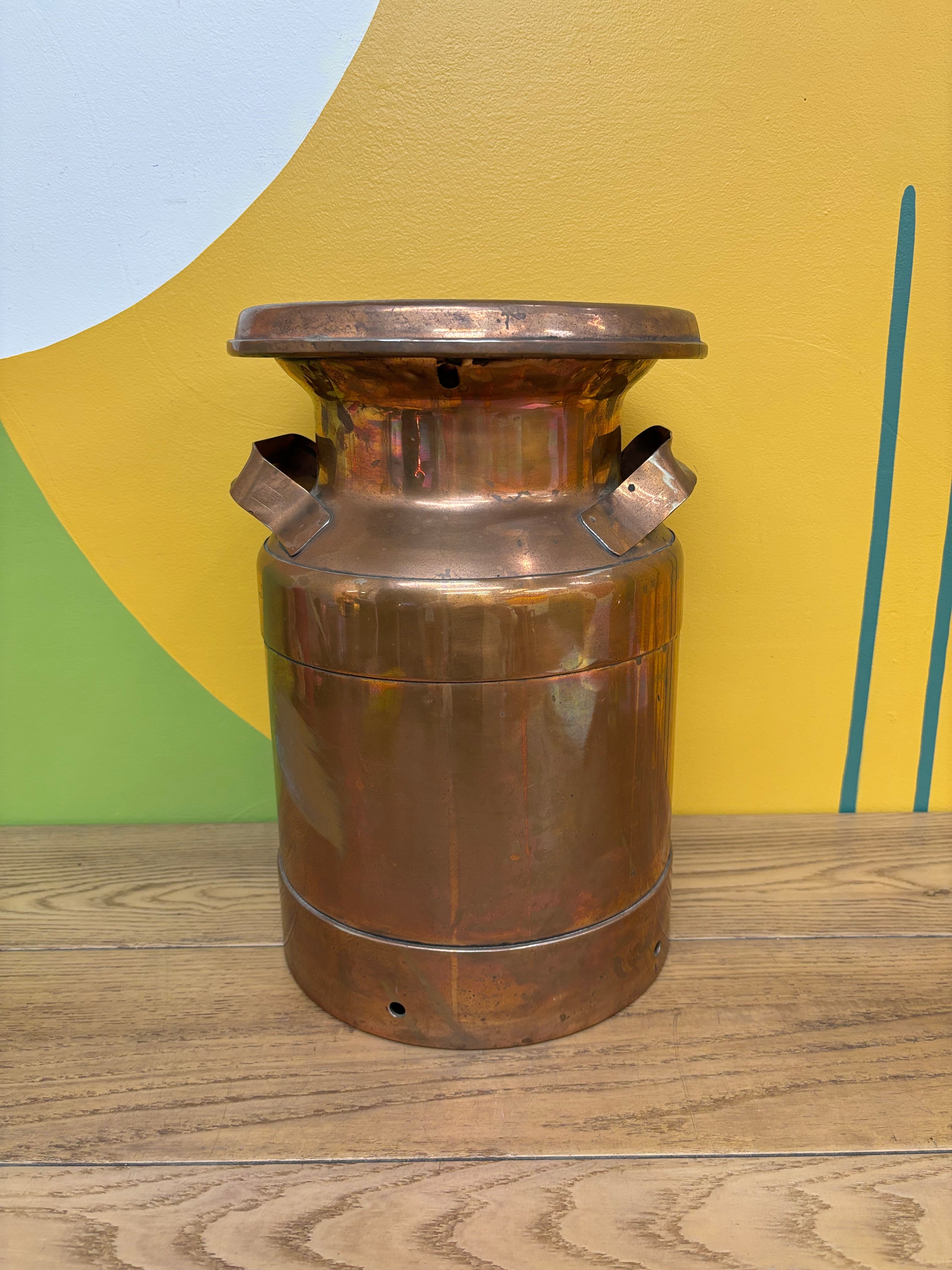 Copper Milk Can