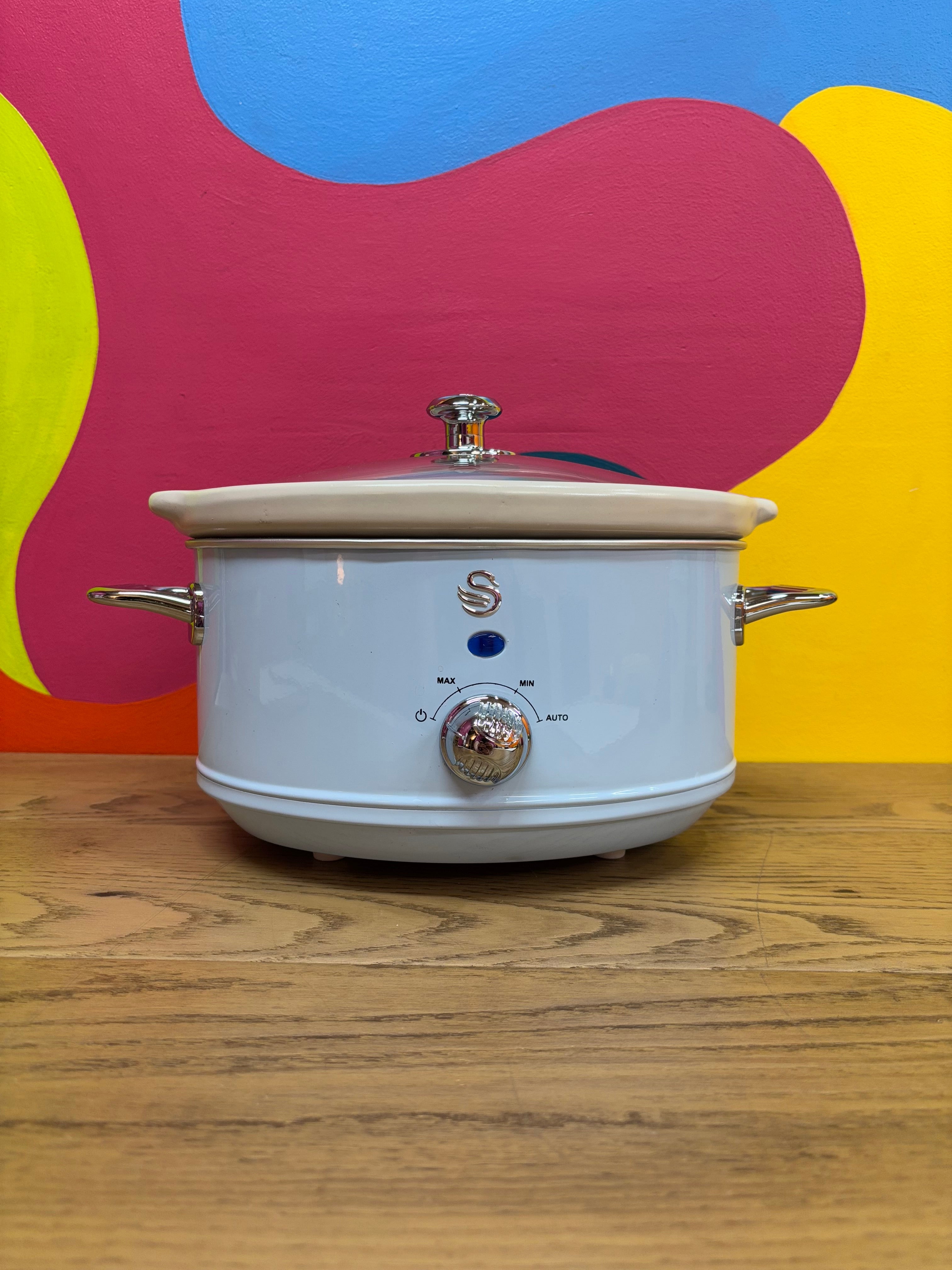 Light Blue Swan Retro 3.5 L Slow Cooker