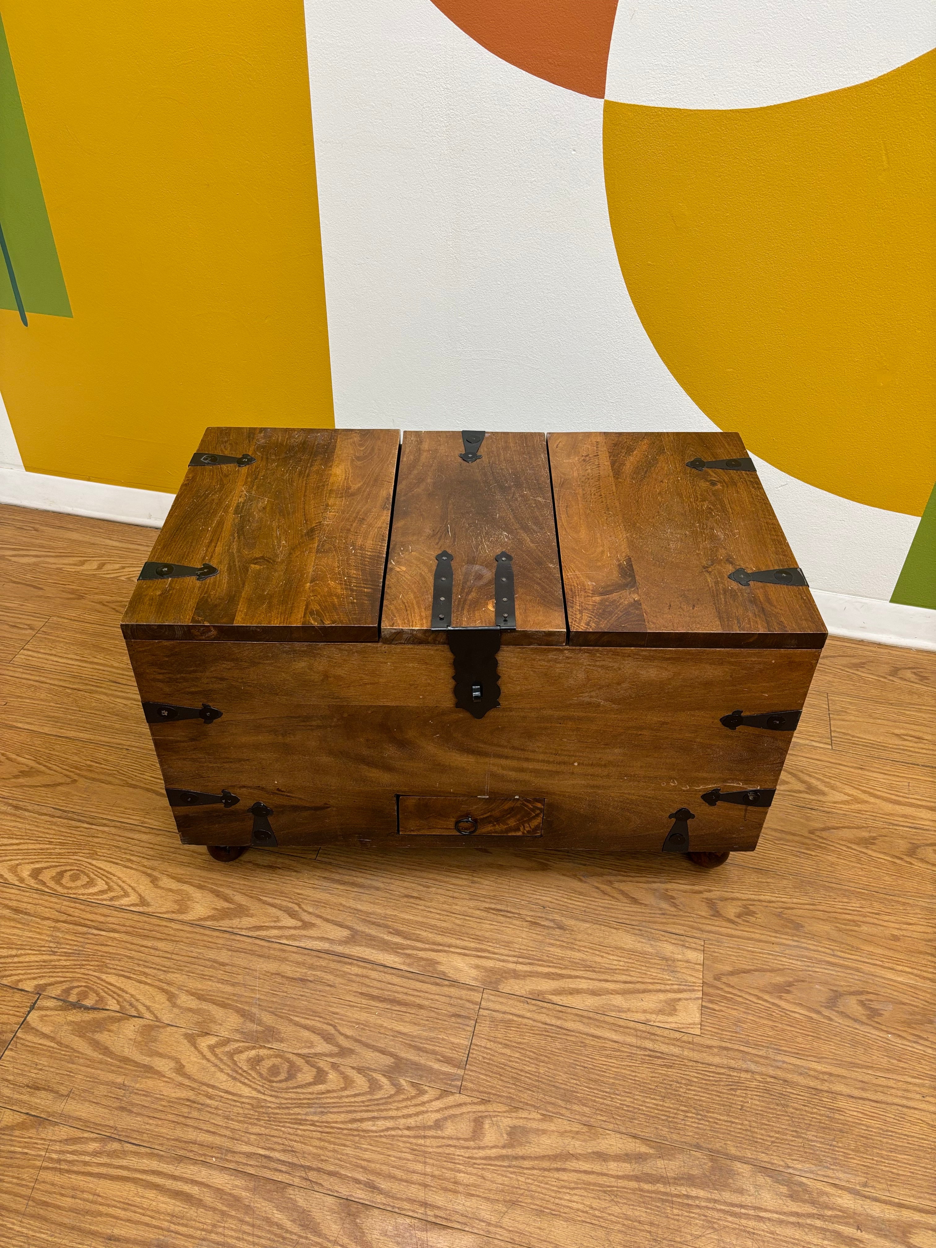 Wood Trunk Coffee Table