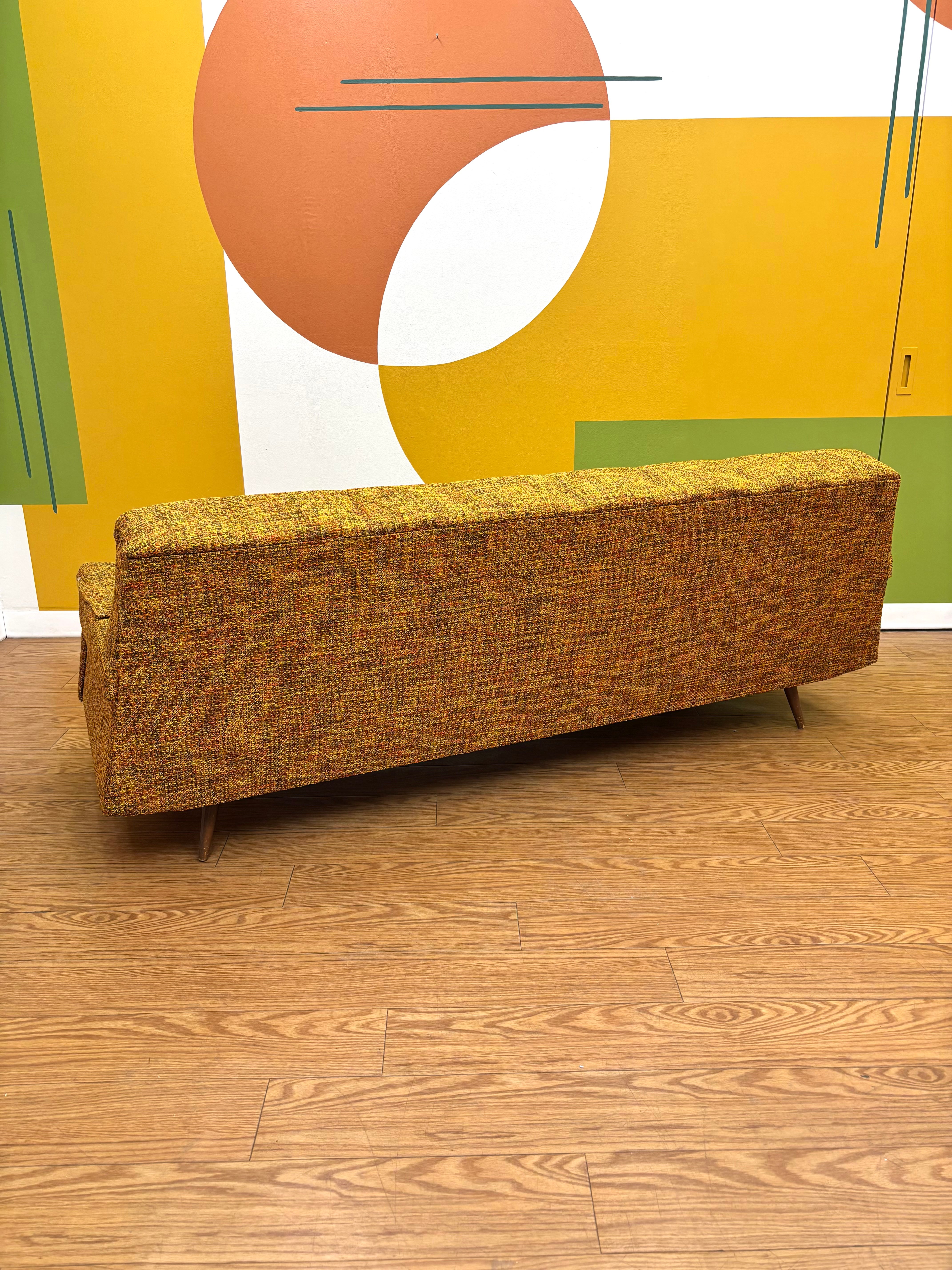 Yellow Tweed Sofa