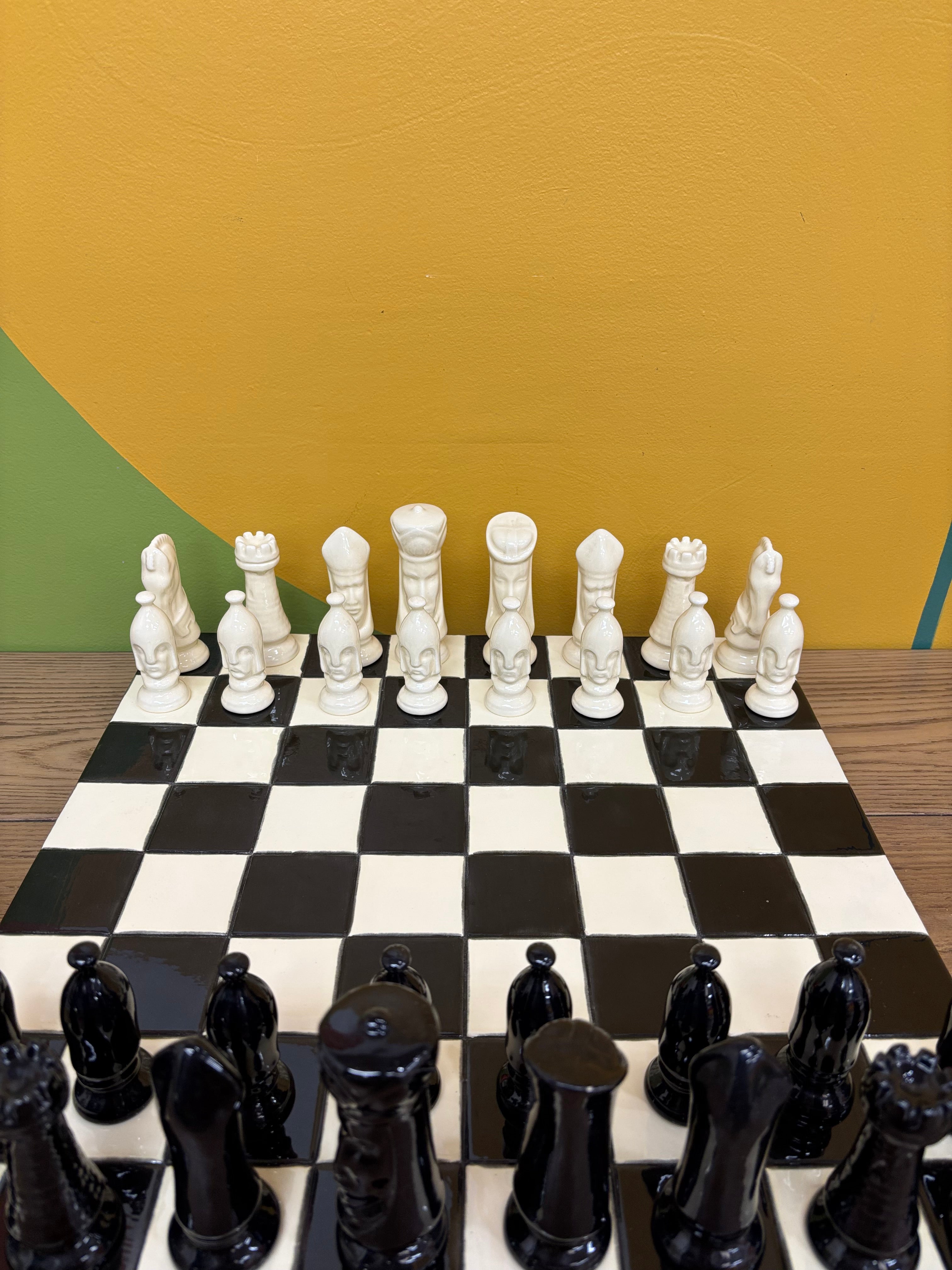 Large Ceramic Chess Board