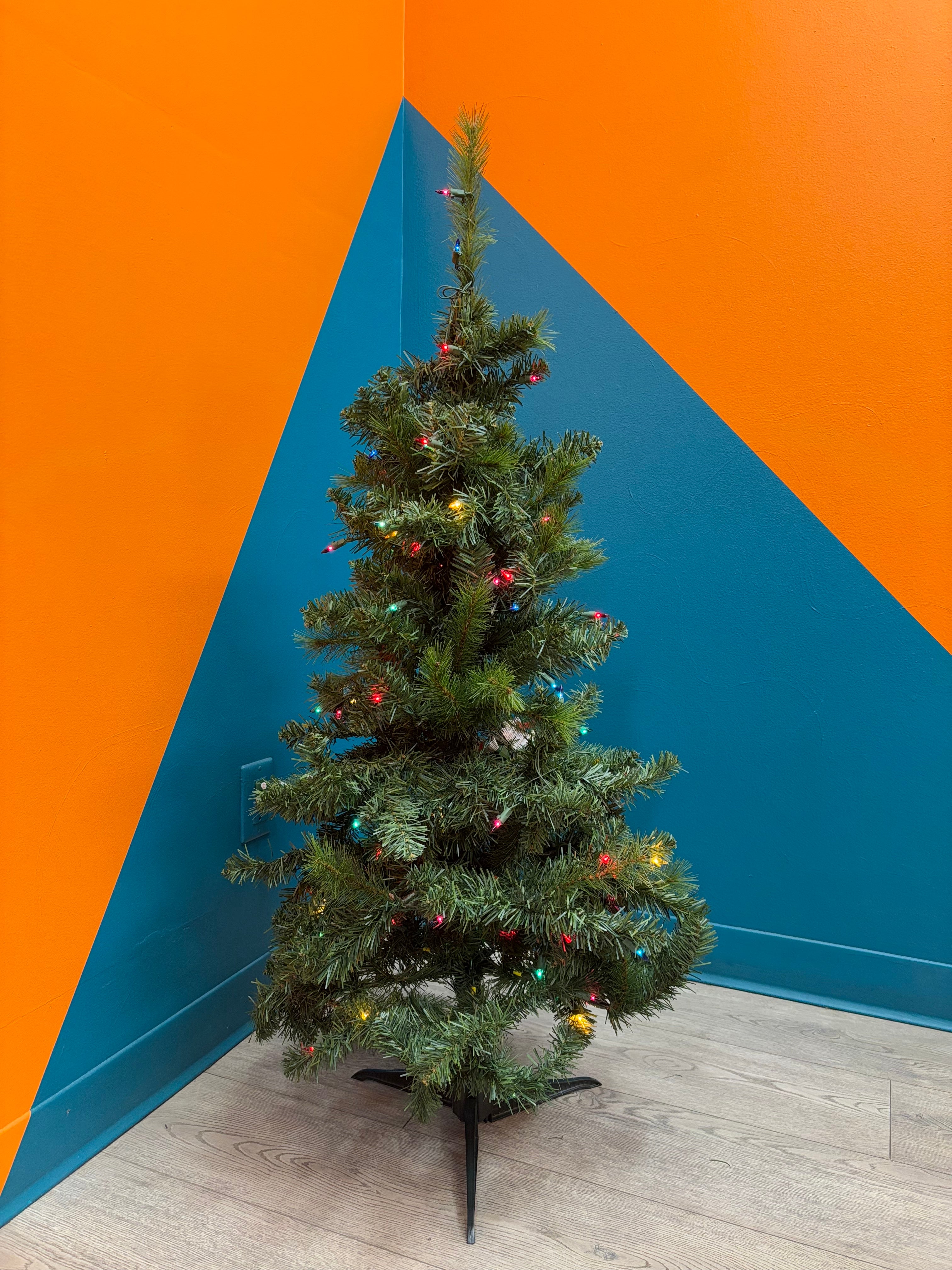 Small Artificial Tree with Lights