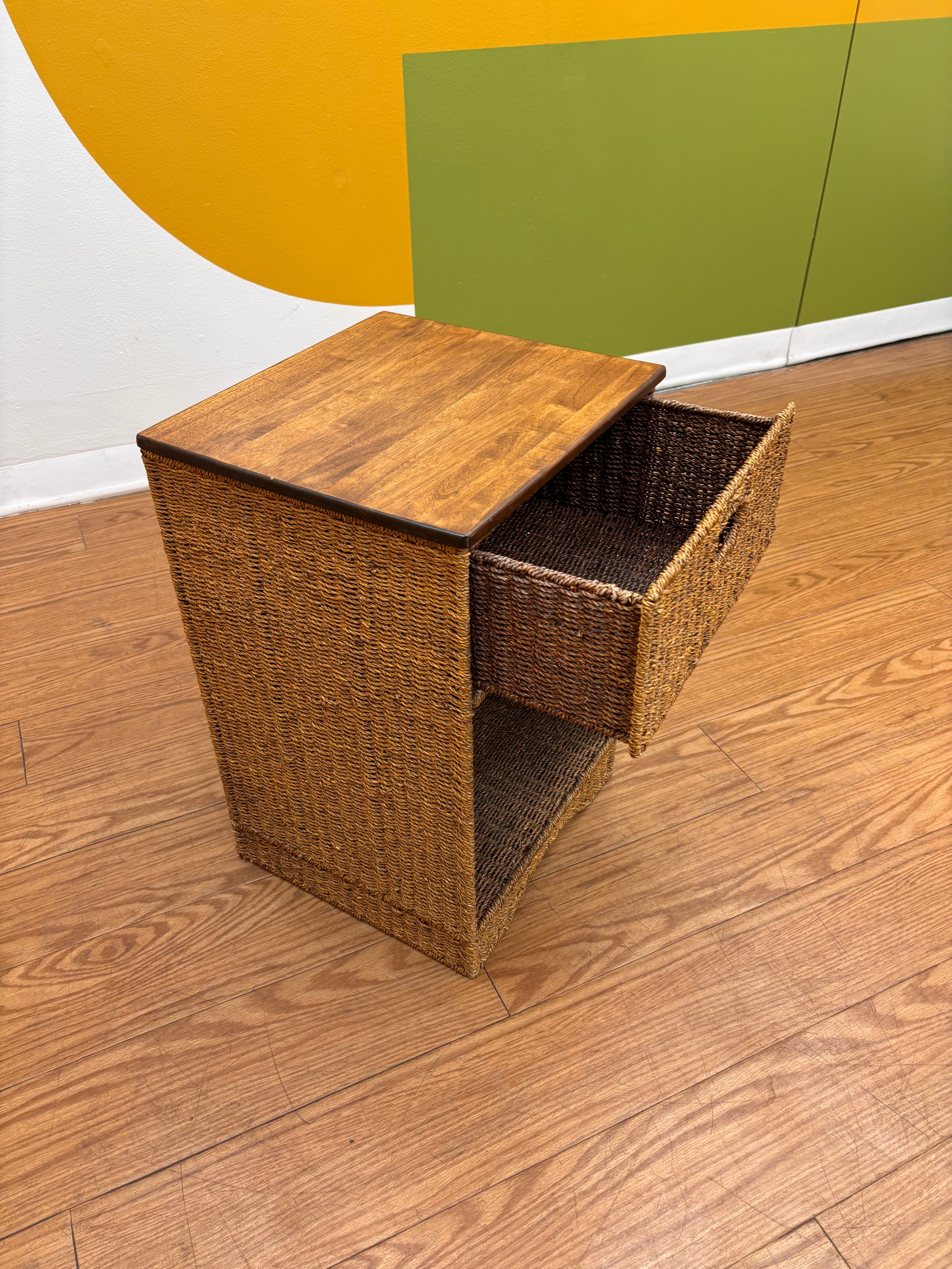 Wicker Nightstand