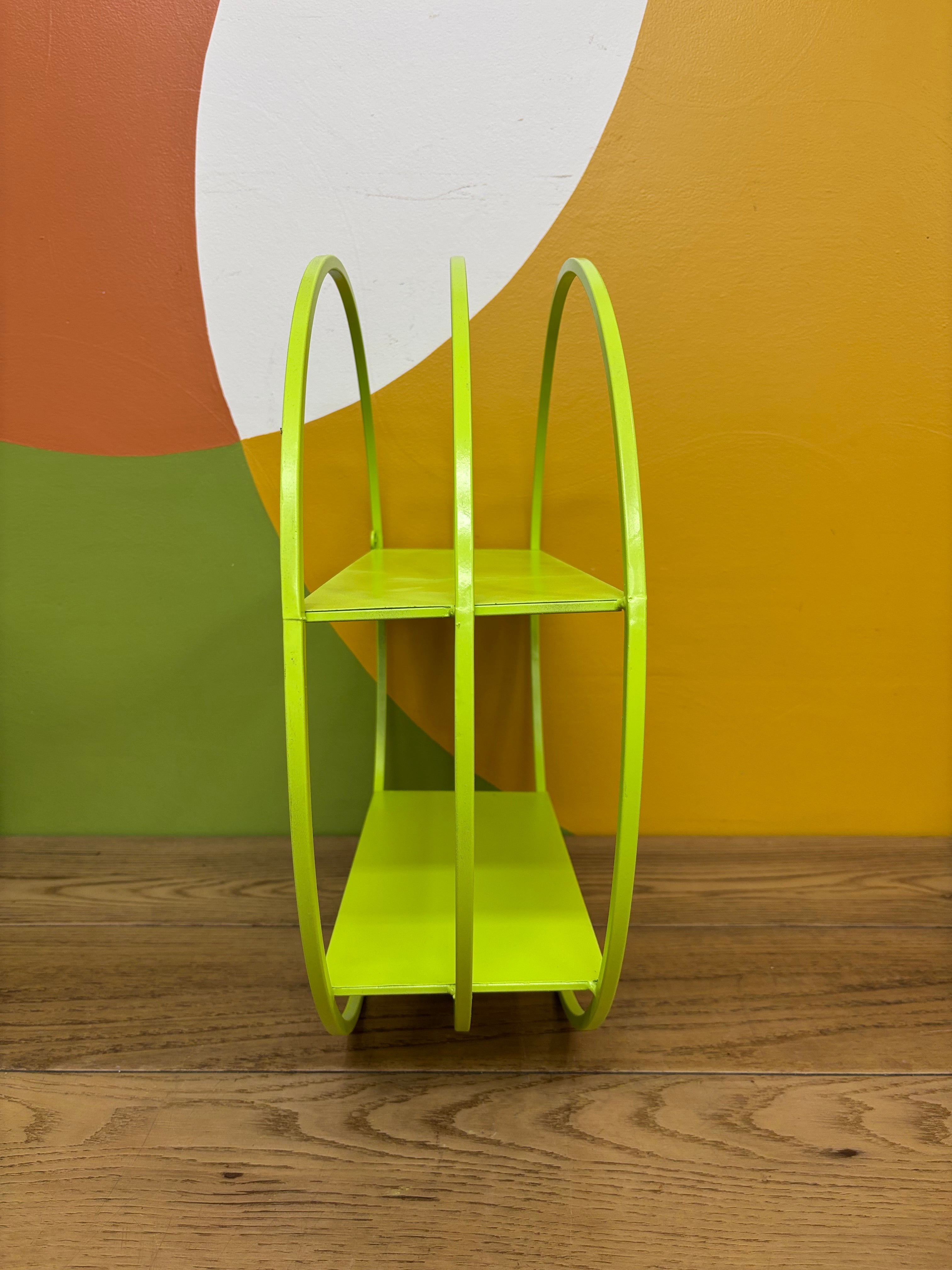 Round Lime Green Shelf