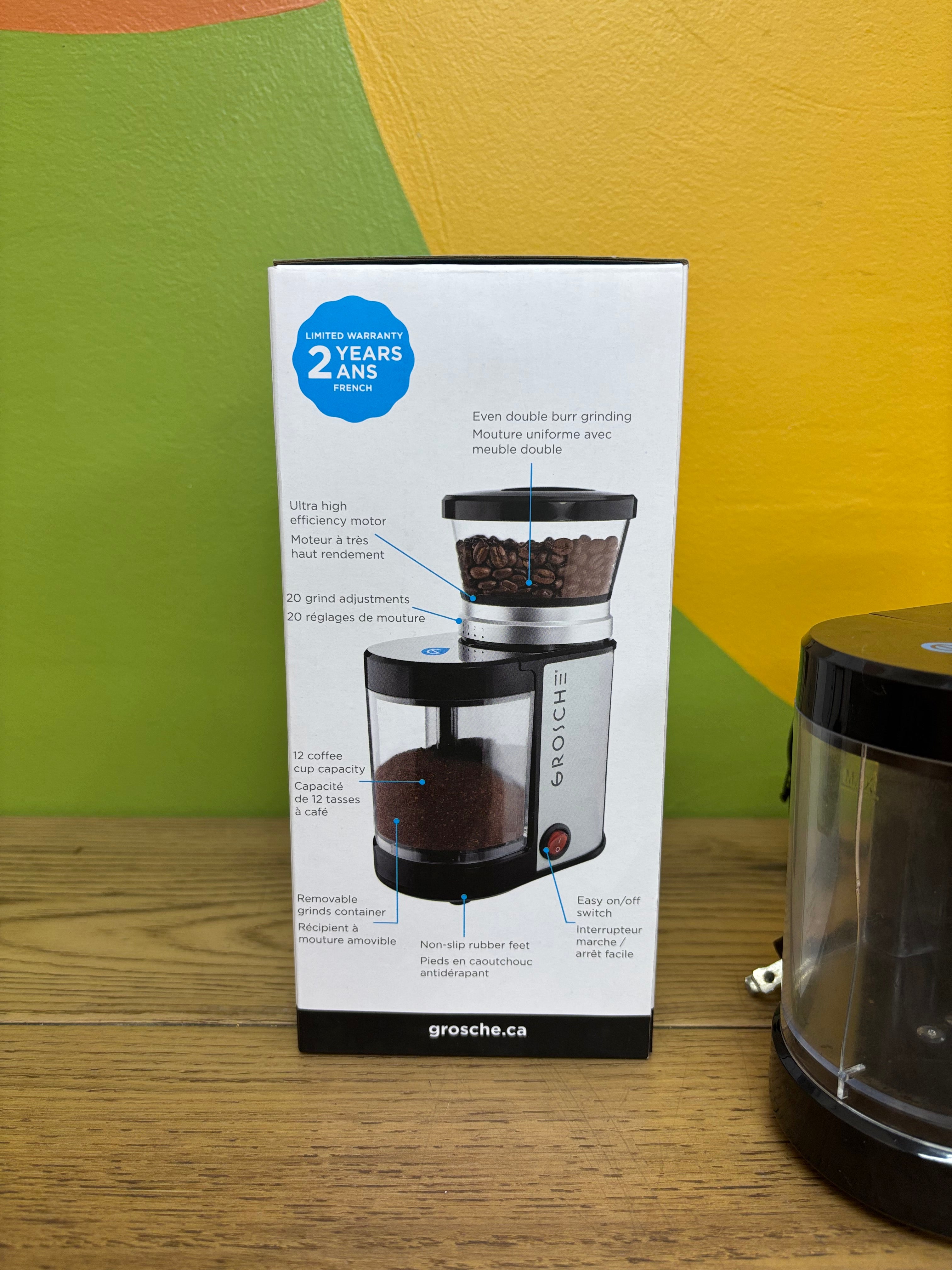 Grosche Bremen Burr Electric Coffee Grinder
