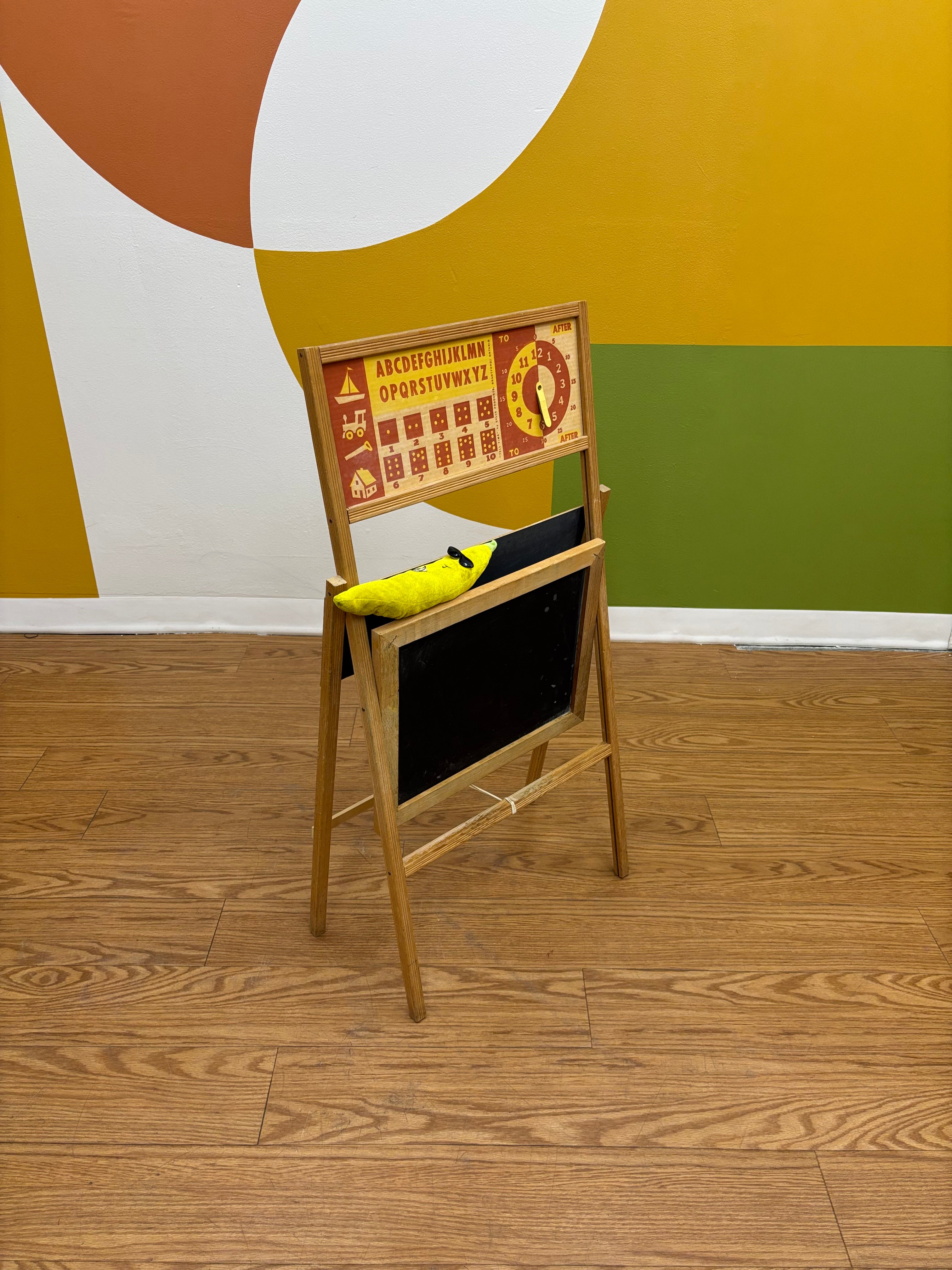 Wood Children's Folding Chalkboard