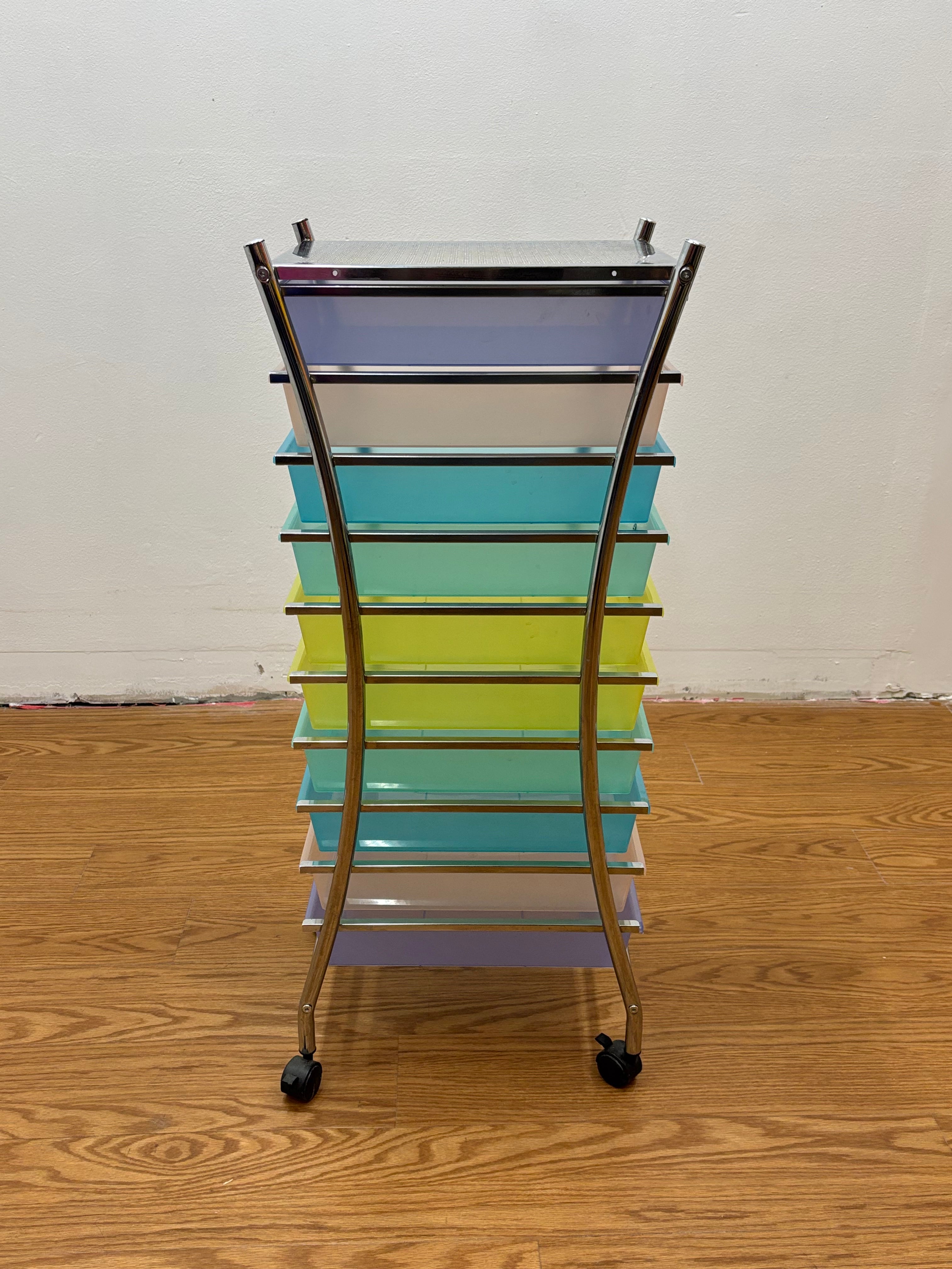 10 Drawer Rolling Cart