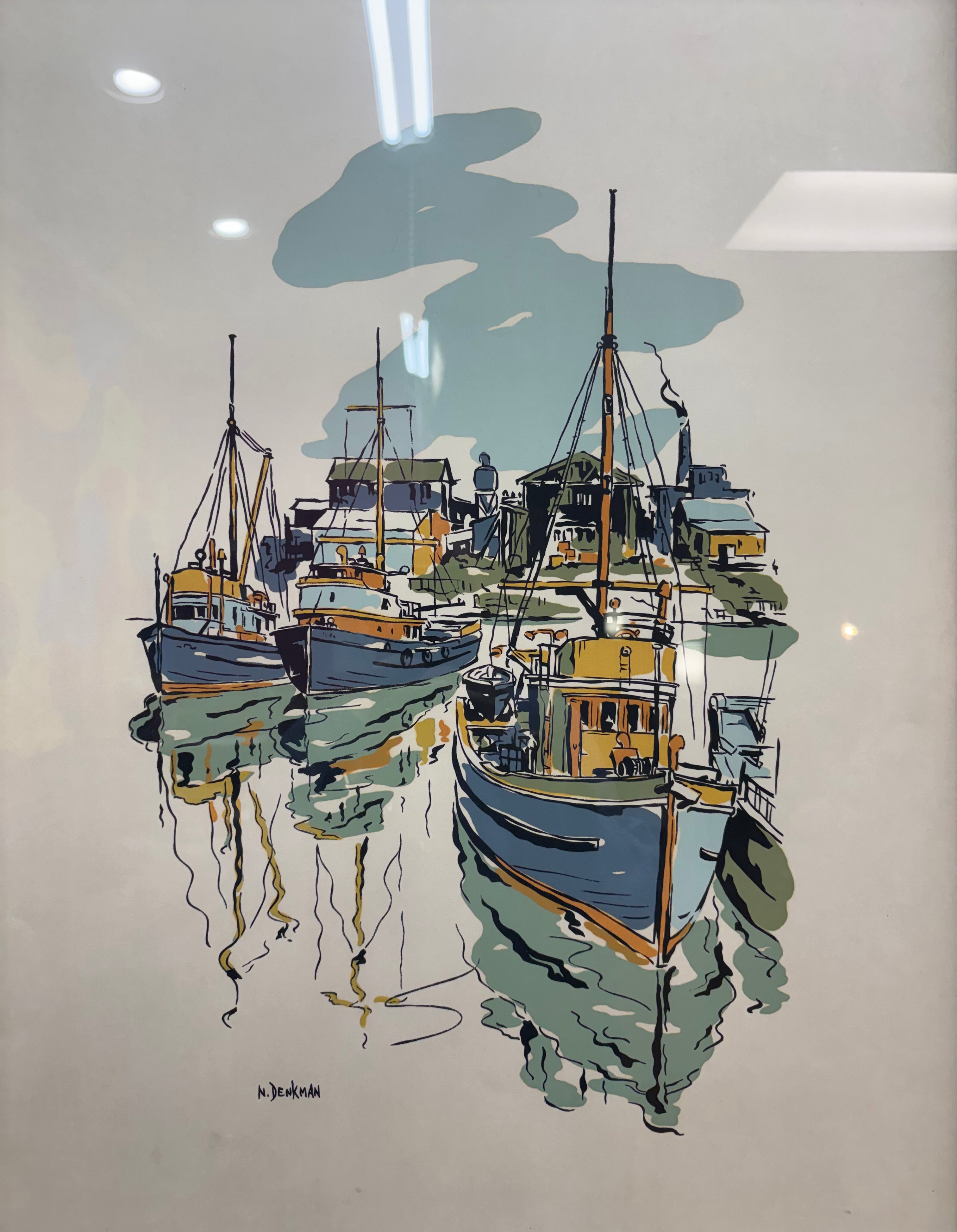 "Drydock Harbour" Framed Painting