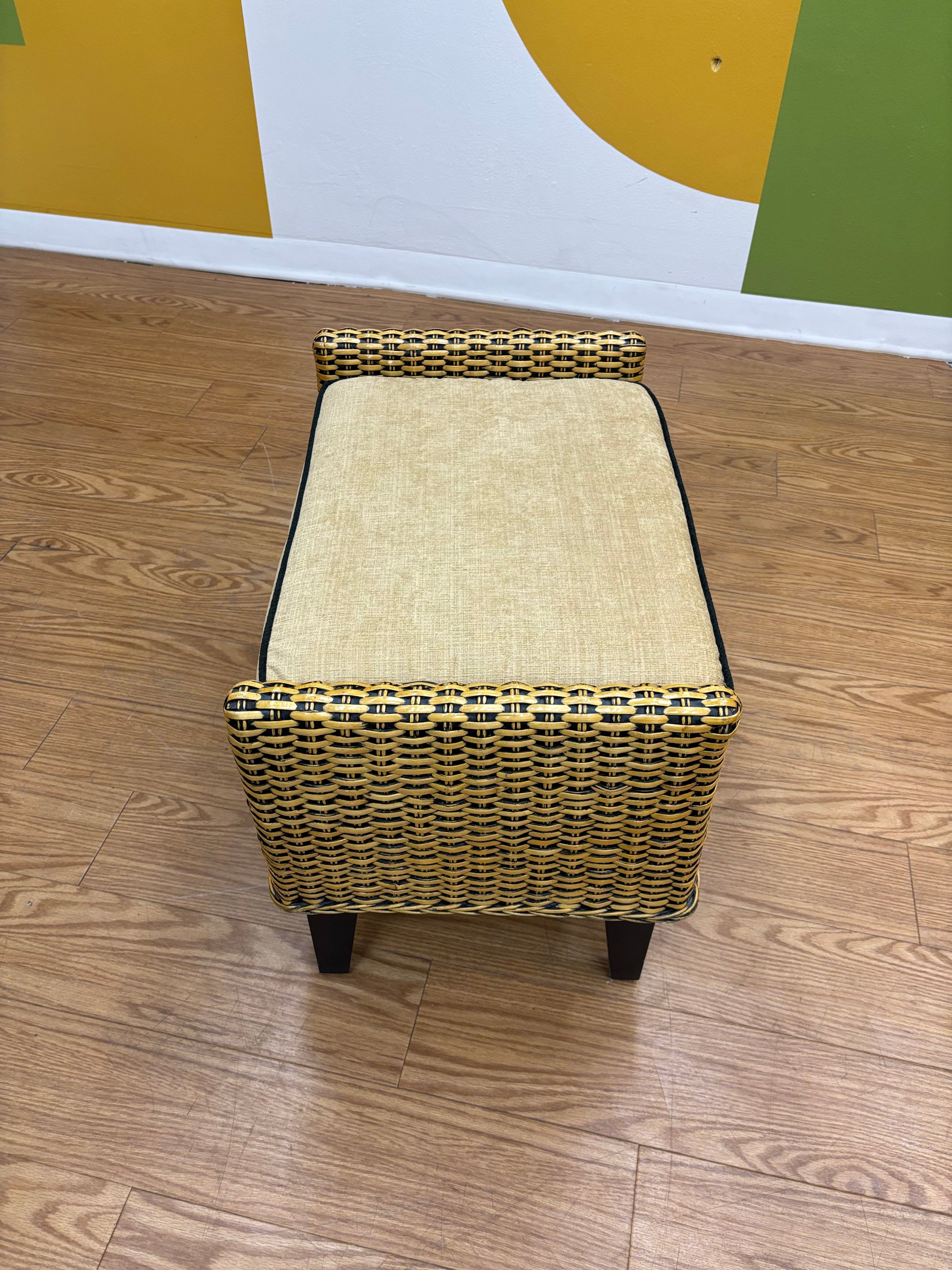 Wicker Ottoman