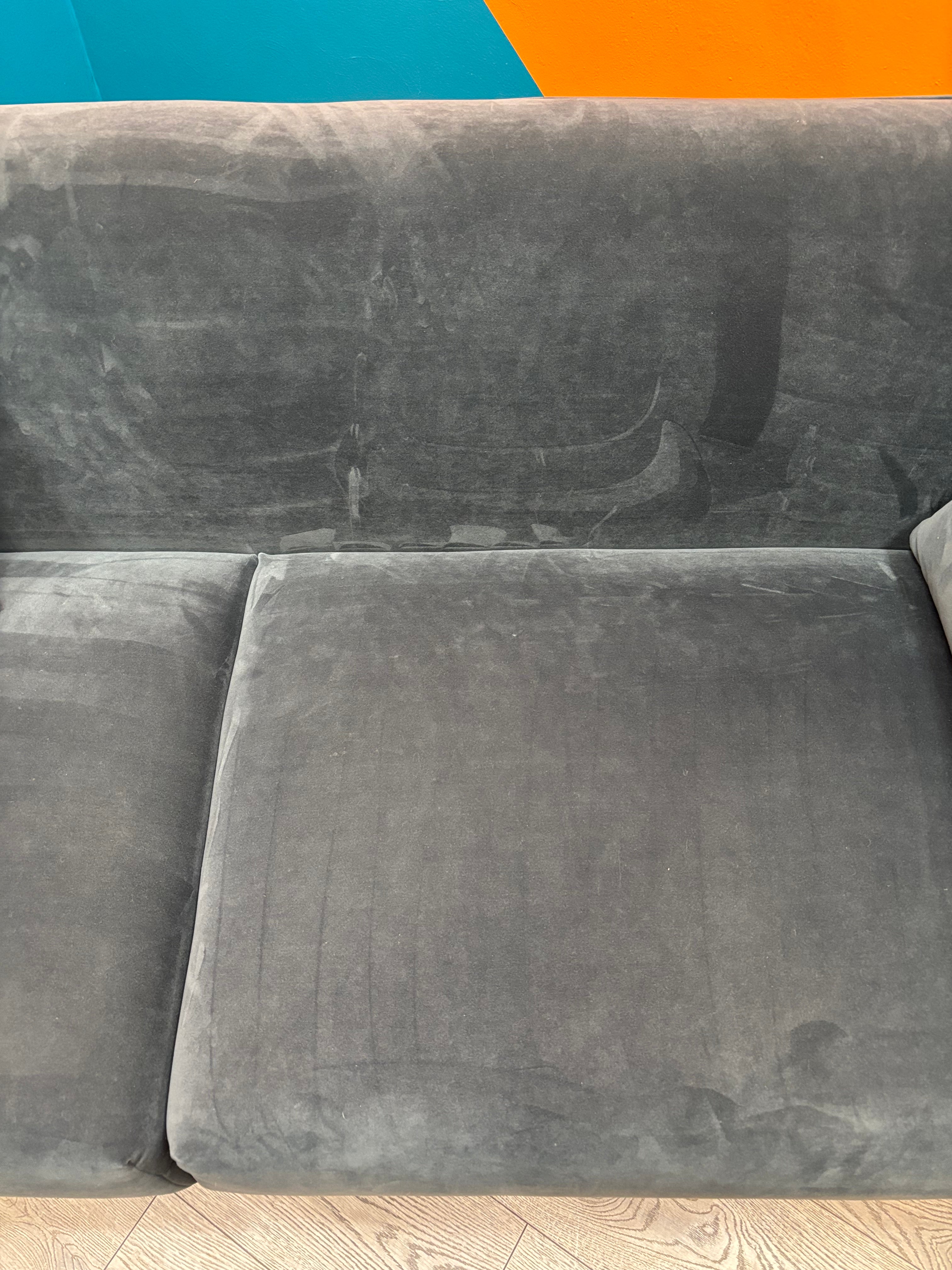 Grey Velvet Couch