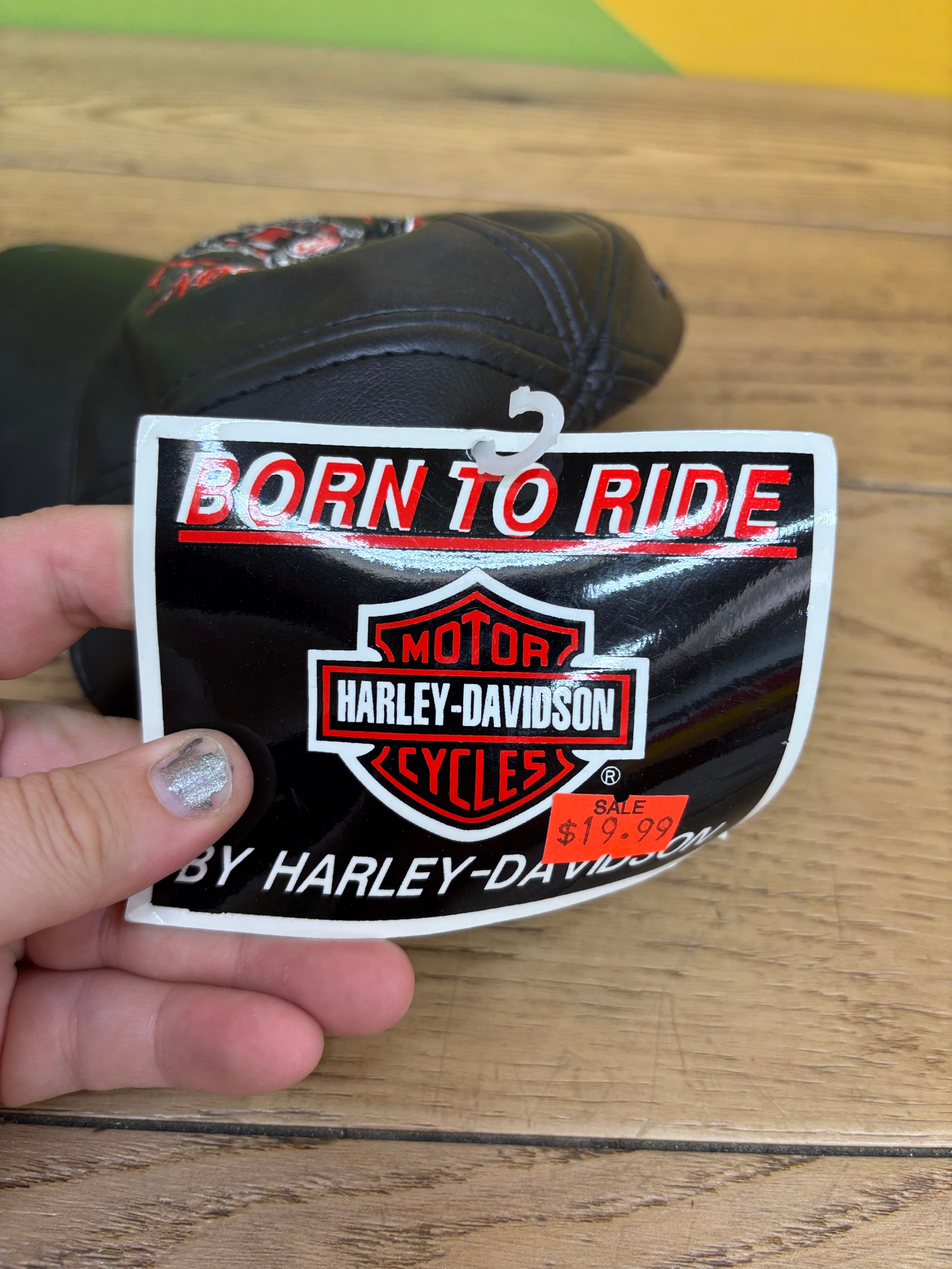 Harley Davidson Pleather Cap - 12/24 Months