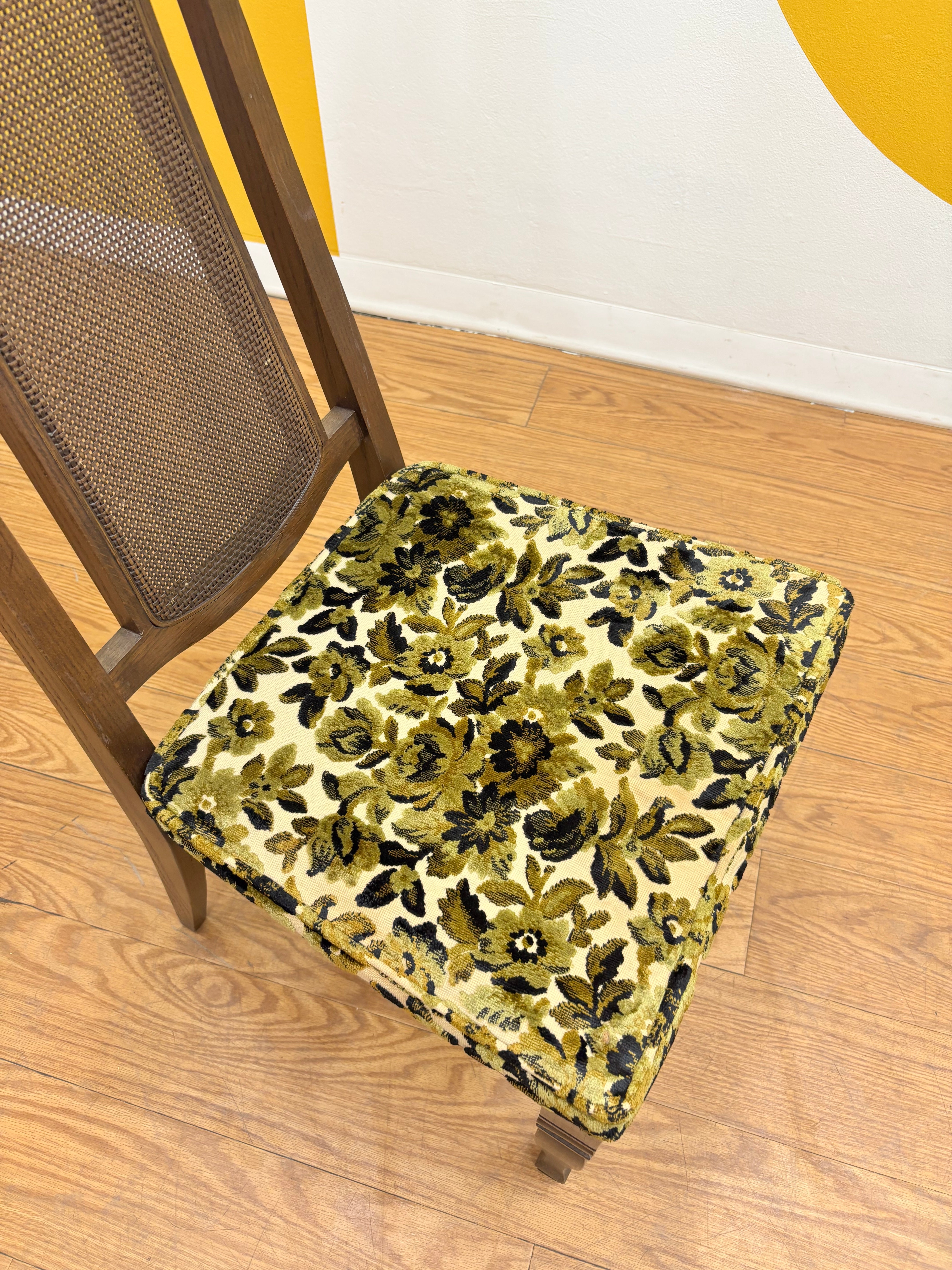 Green Floral Dining Chair (4)