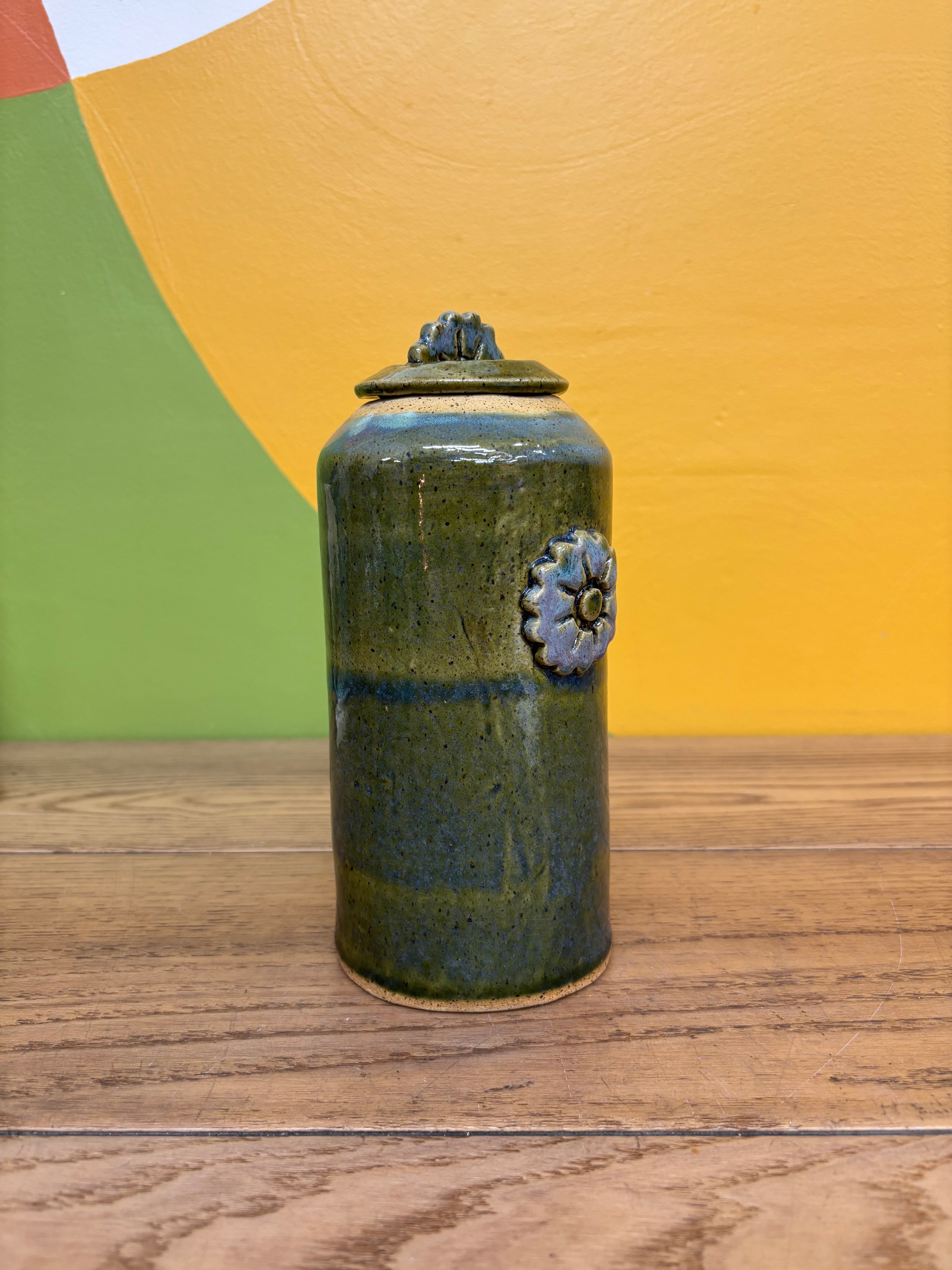 Pottery Jar with Lid