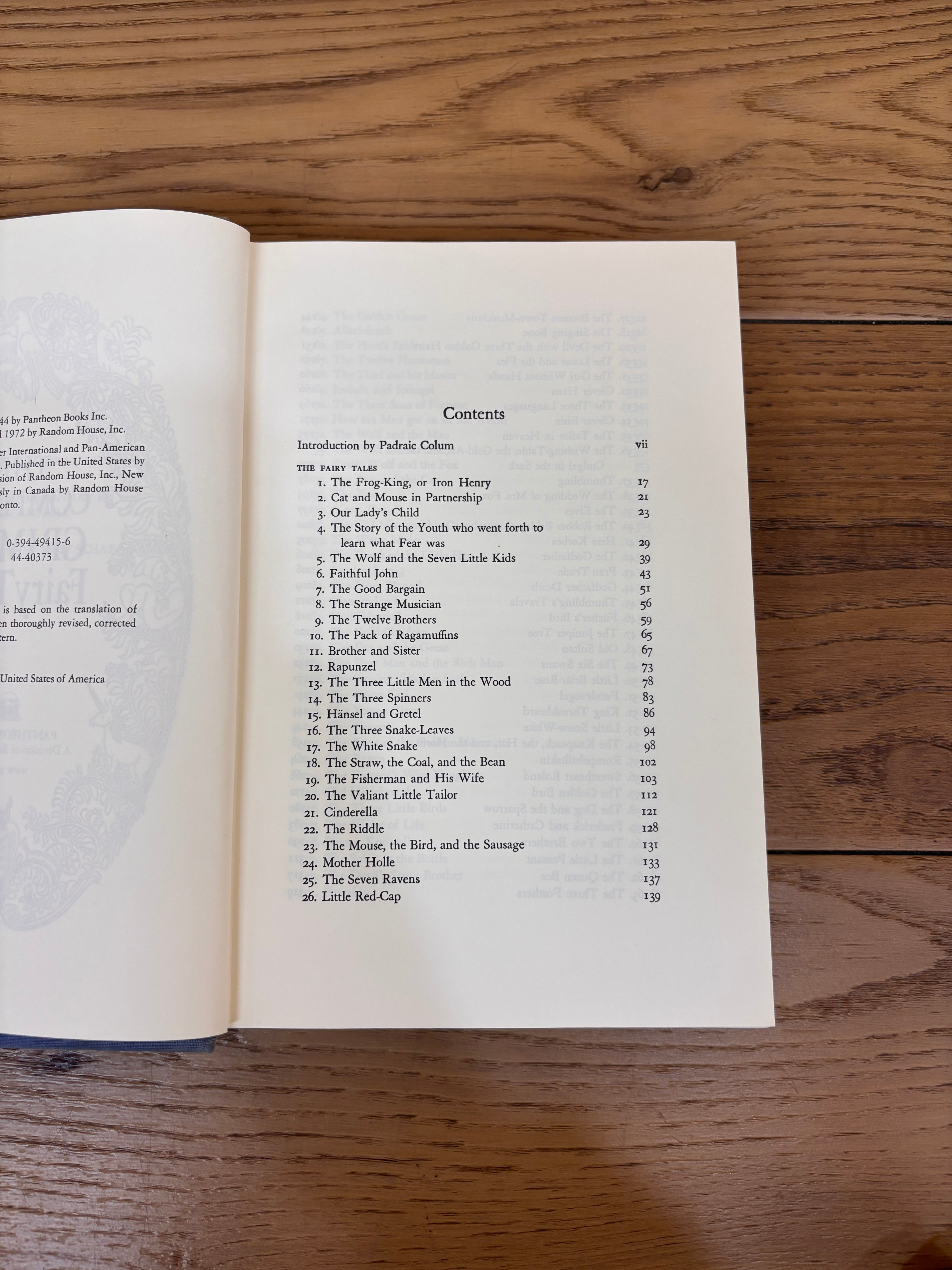 The Complete Grimm's Fairy Tales Hardcover Book 1972