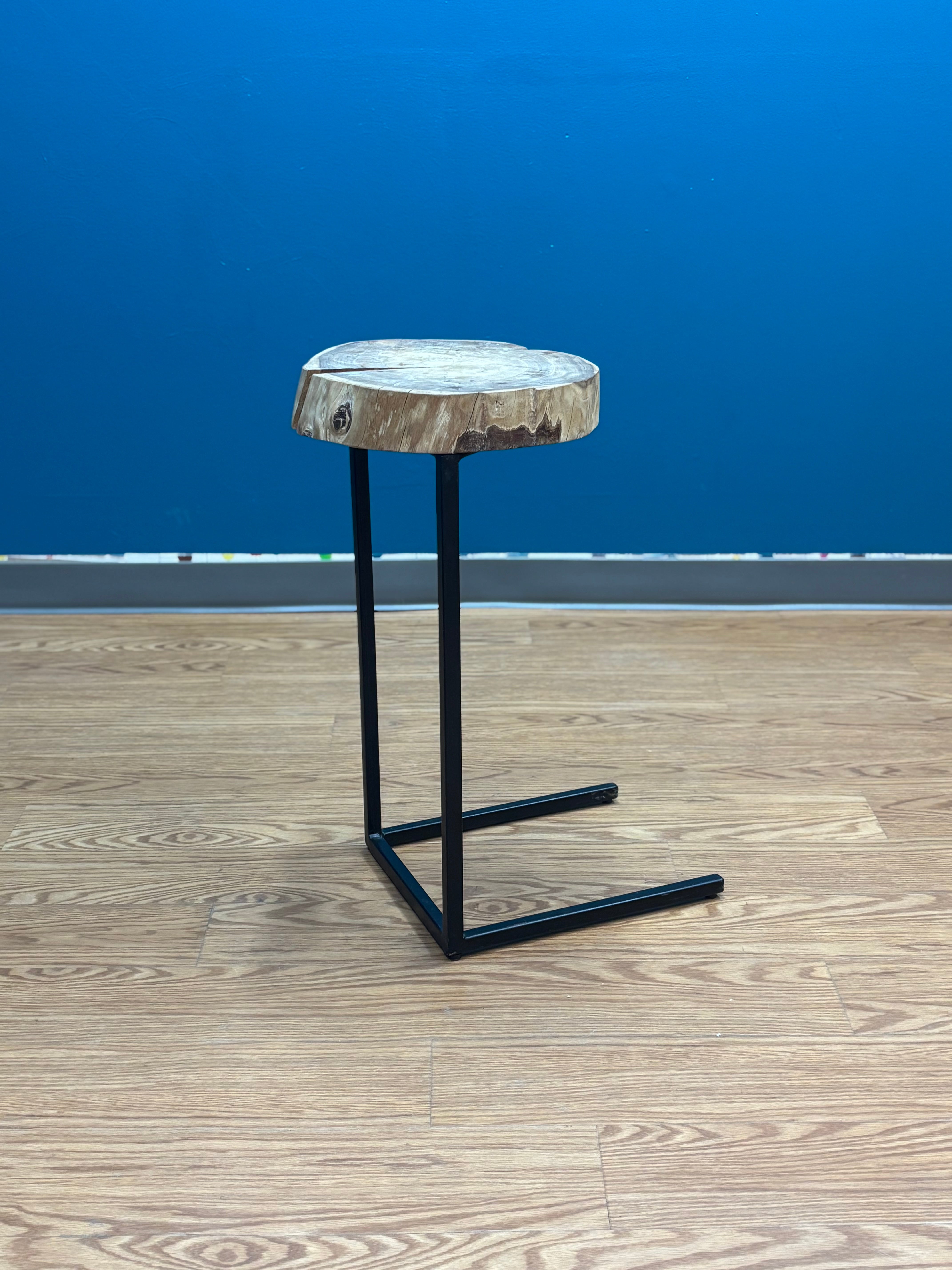 Wooden Live-Edge Sofa Table