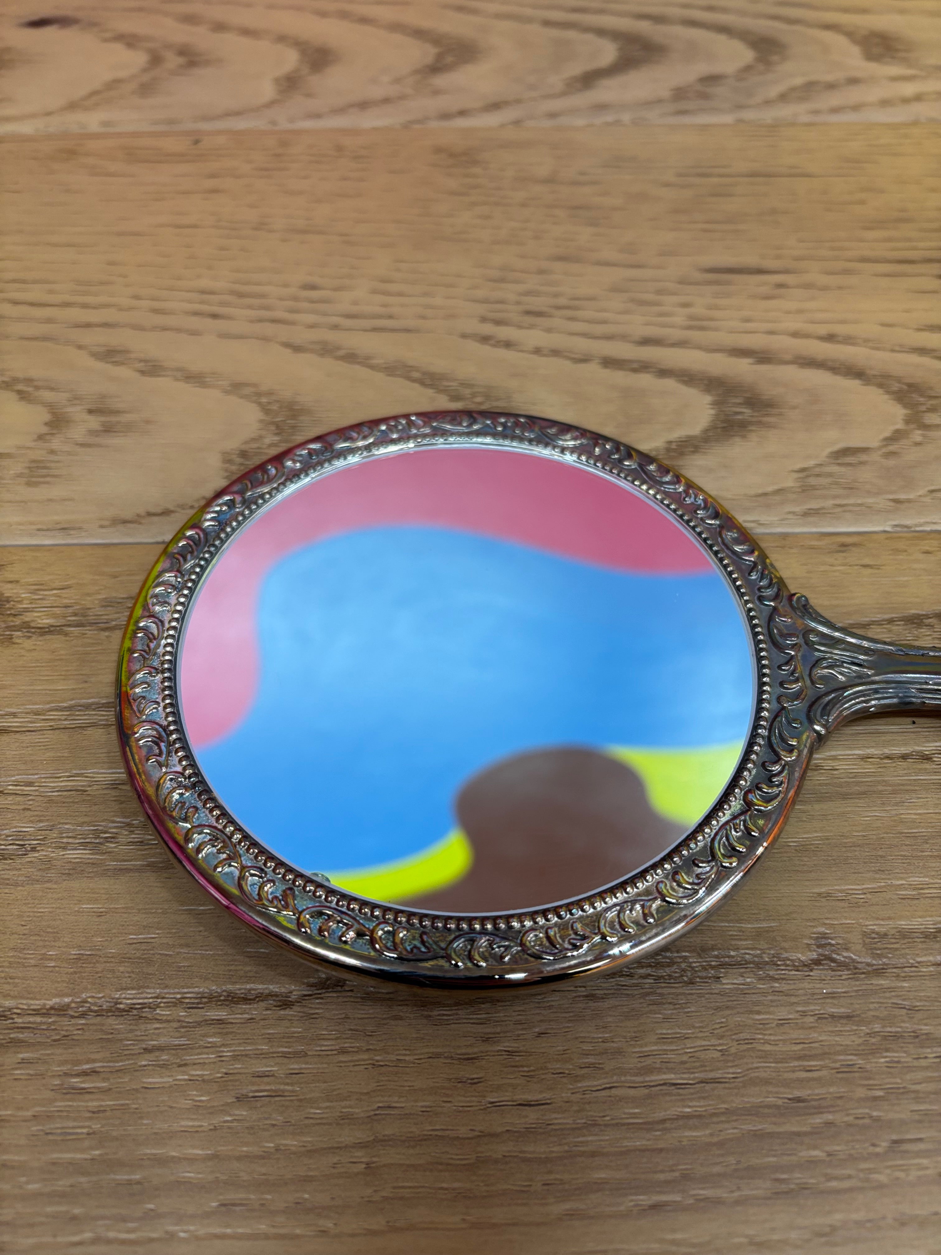 Silver Plated Hand Held Mirror