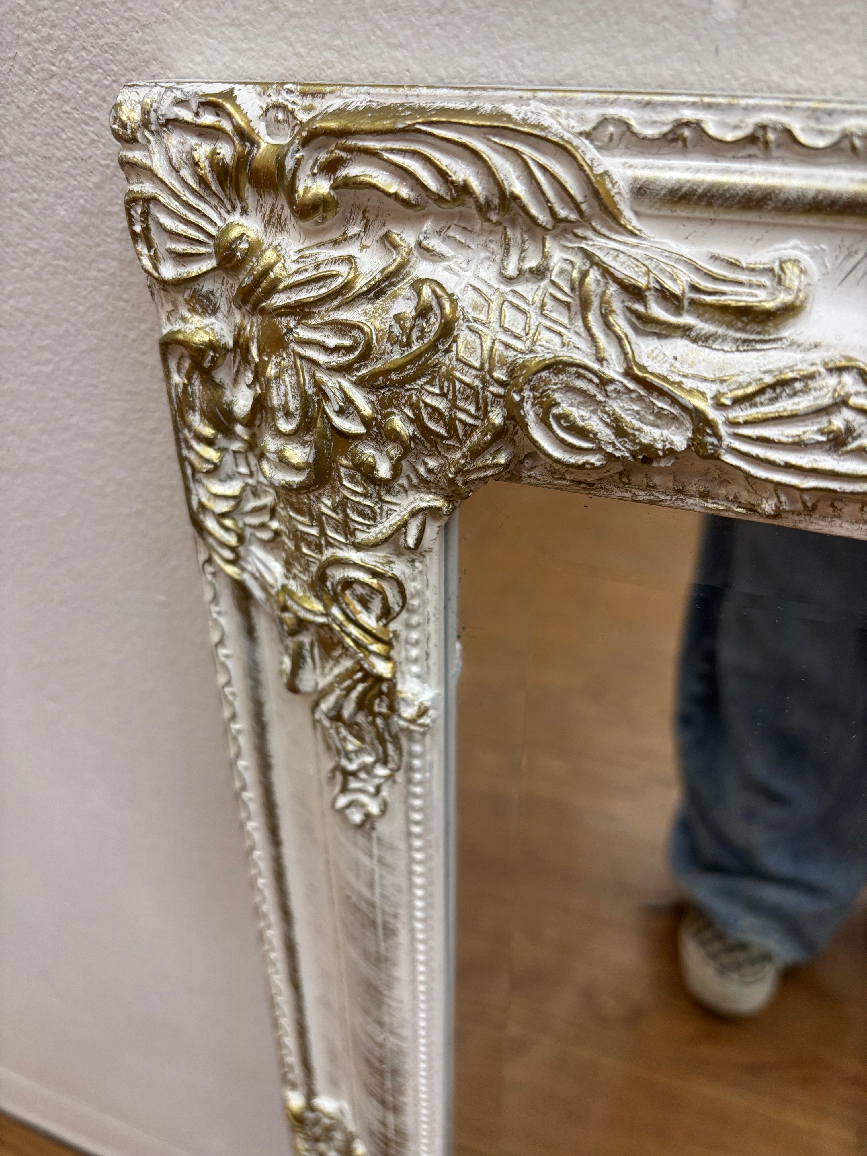 White Framed Mirror