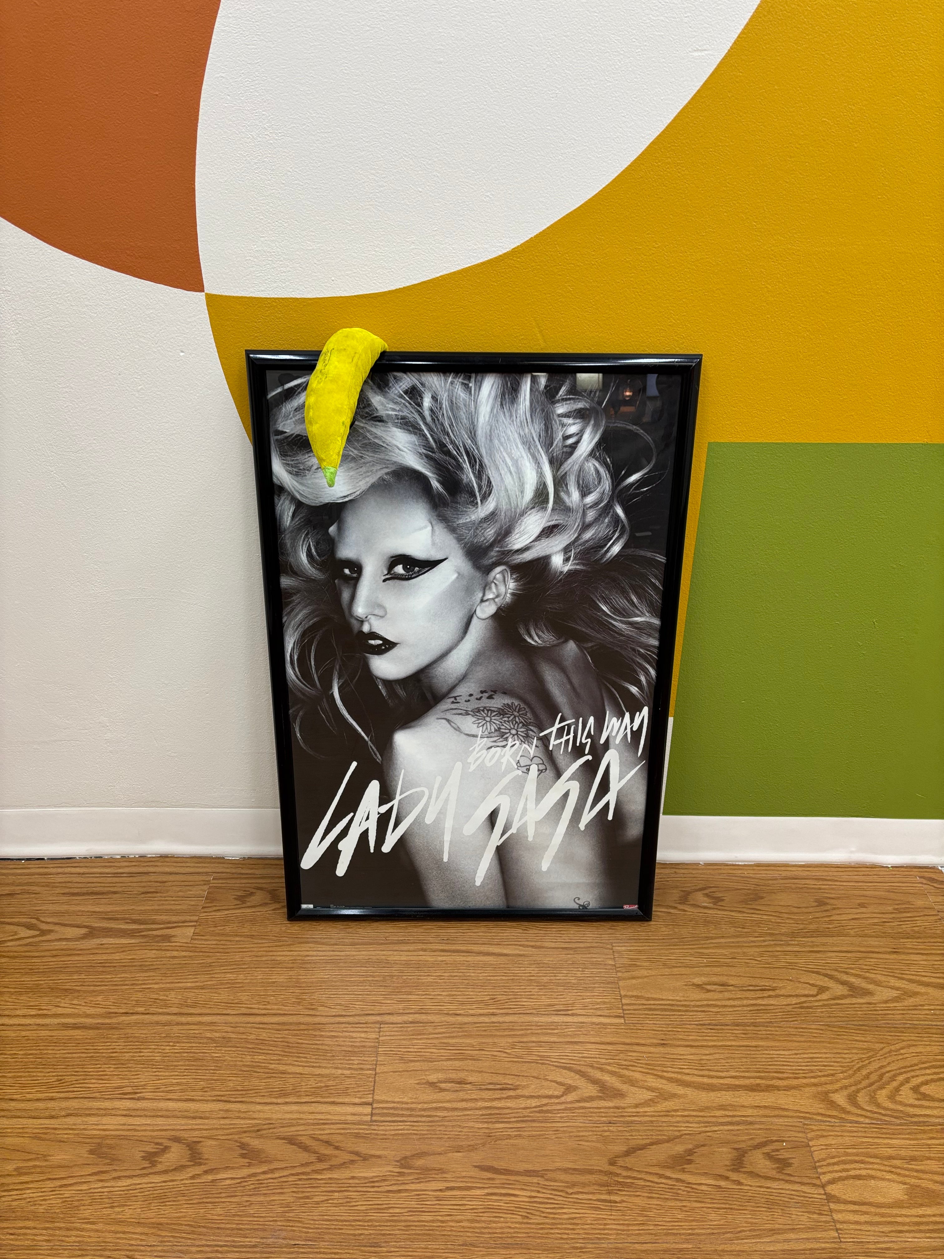 Framed Lady Gaga Born This Way Poster