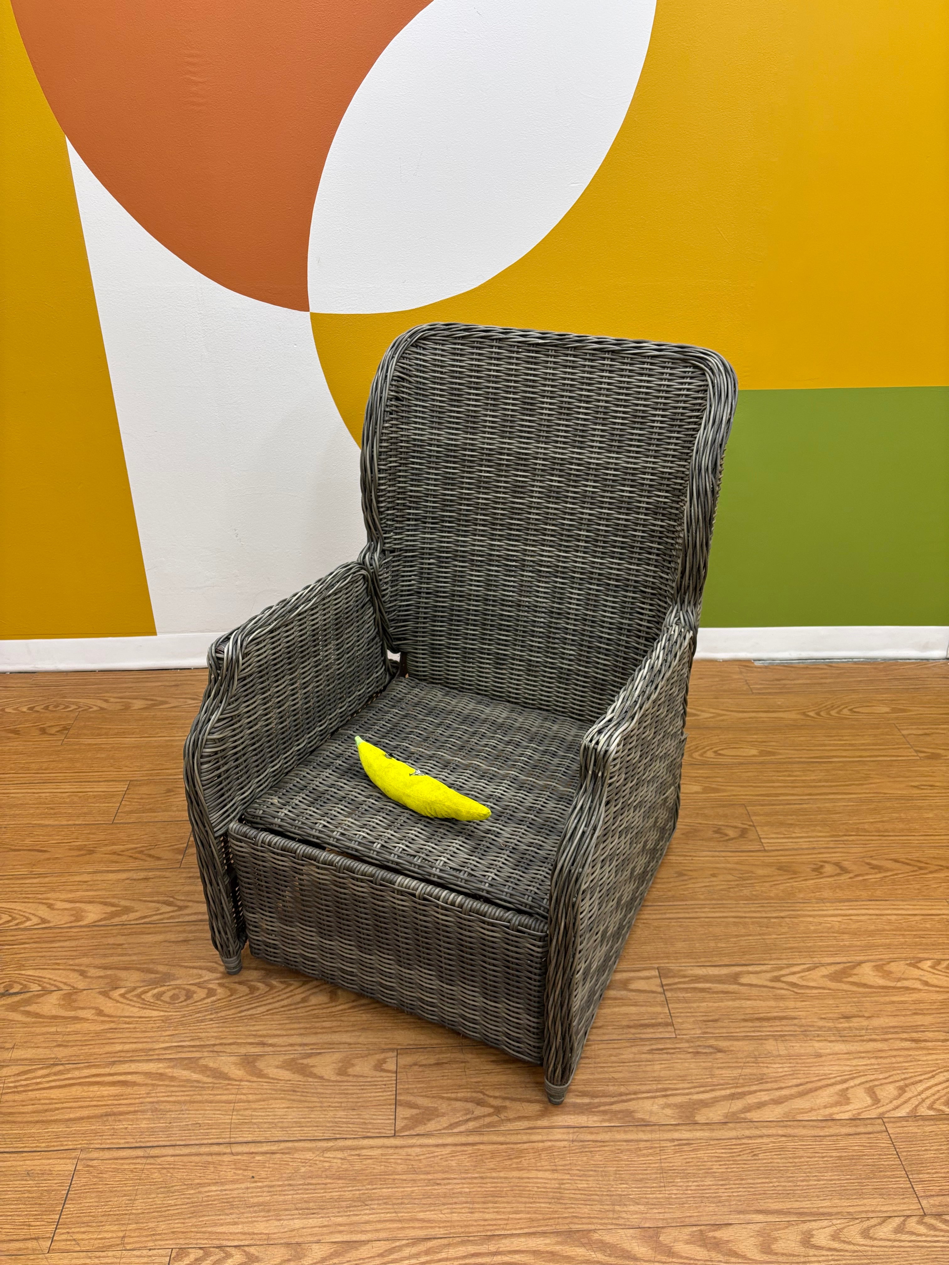 Hampton Bay All-Weather Wicker Reclining Lounge Chair (2 available)