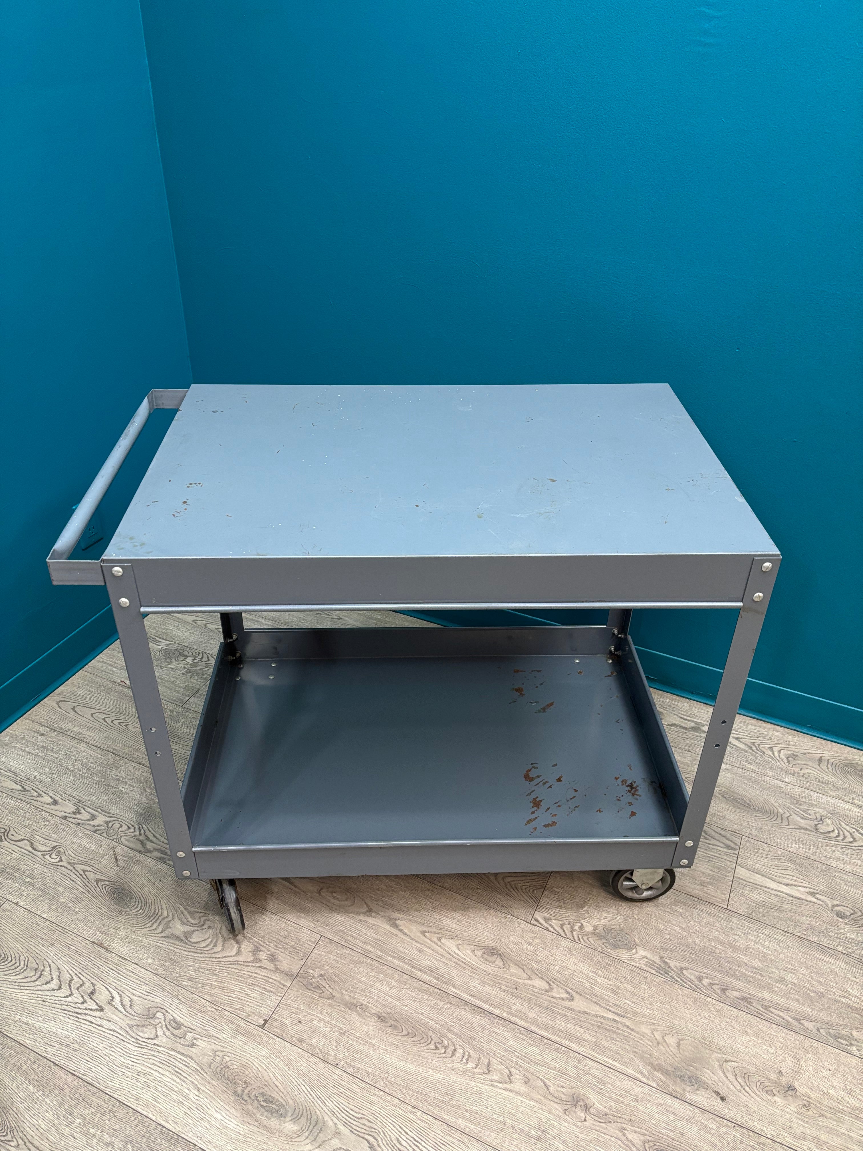 Large Metal Rolling Cart