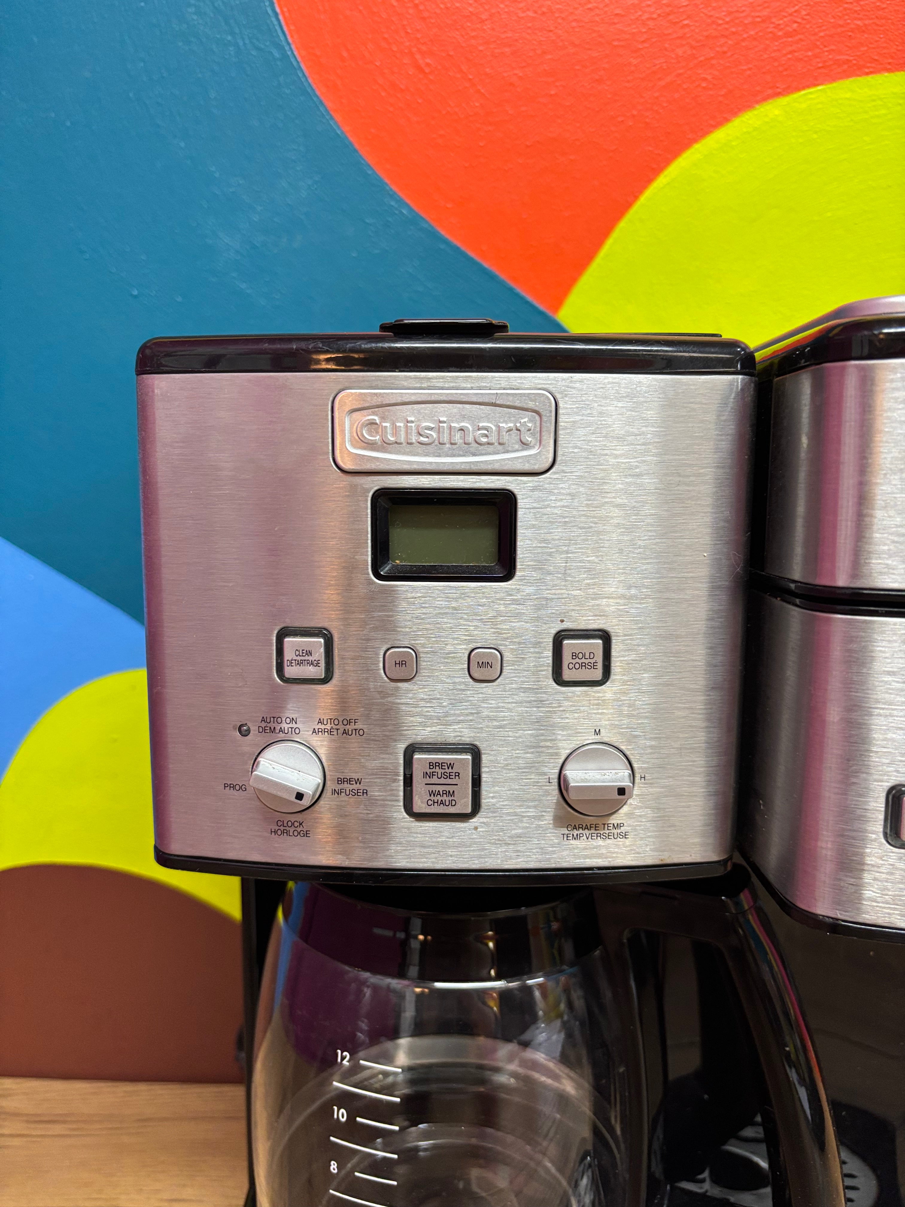 Cuisinart 12 Cup Coffee Maker and Single Serve Brewer