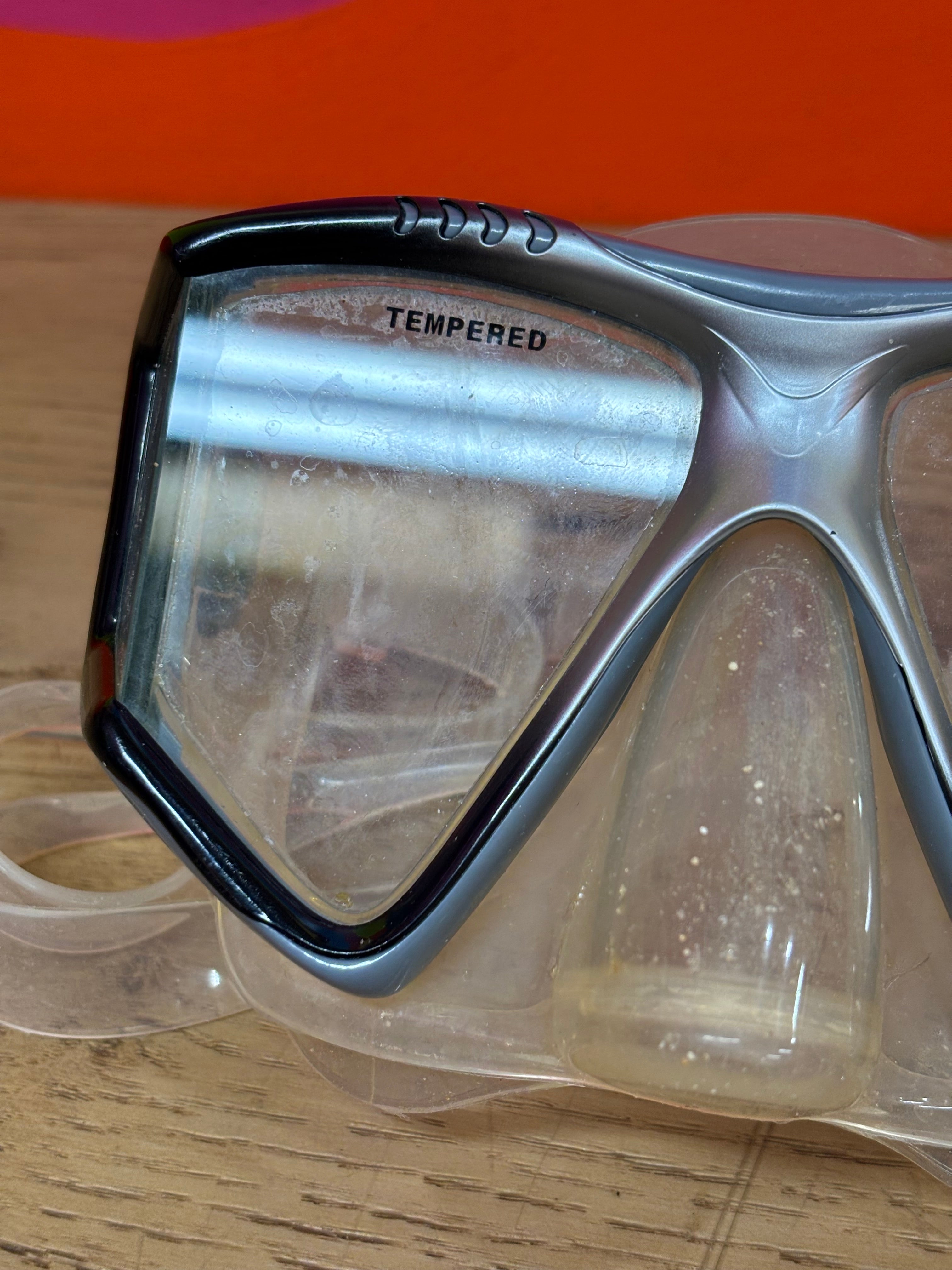 Black Seadoo Snorkel Set (Men Size 9-13)