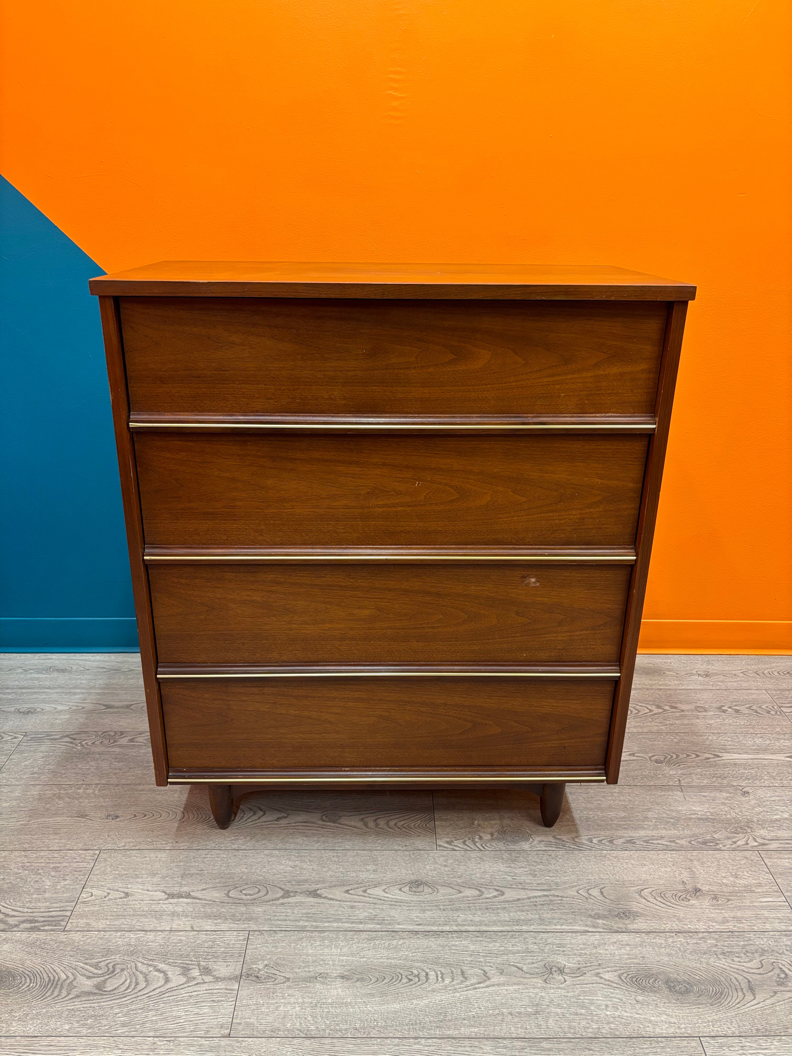 Pepplers Wood Dresser with Gold Detailing