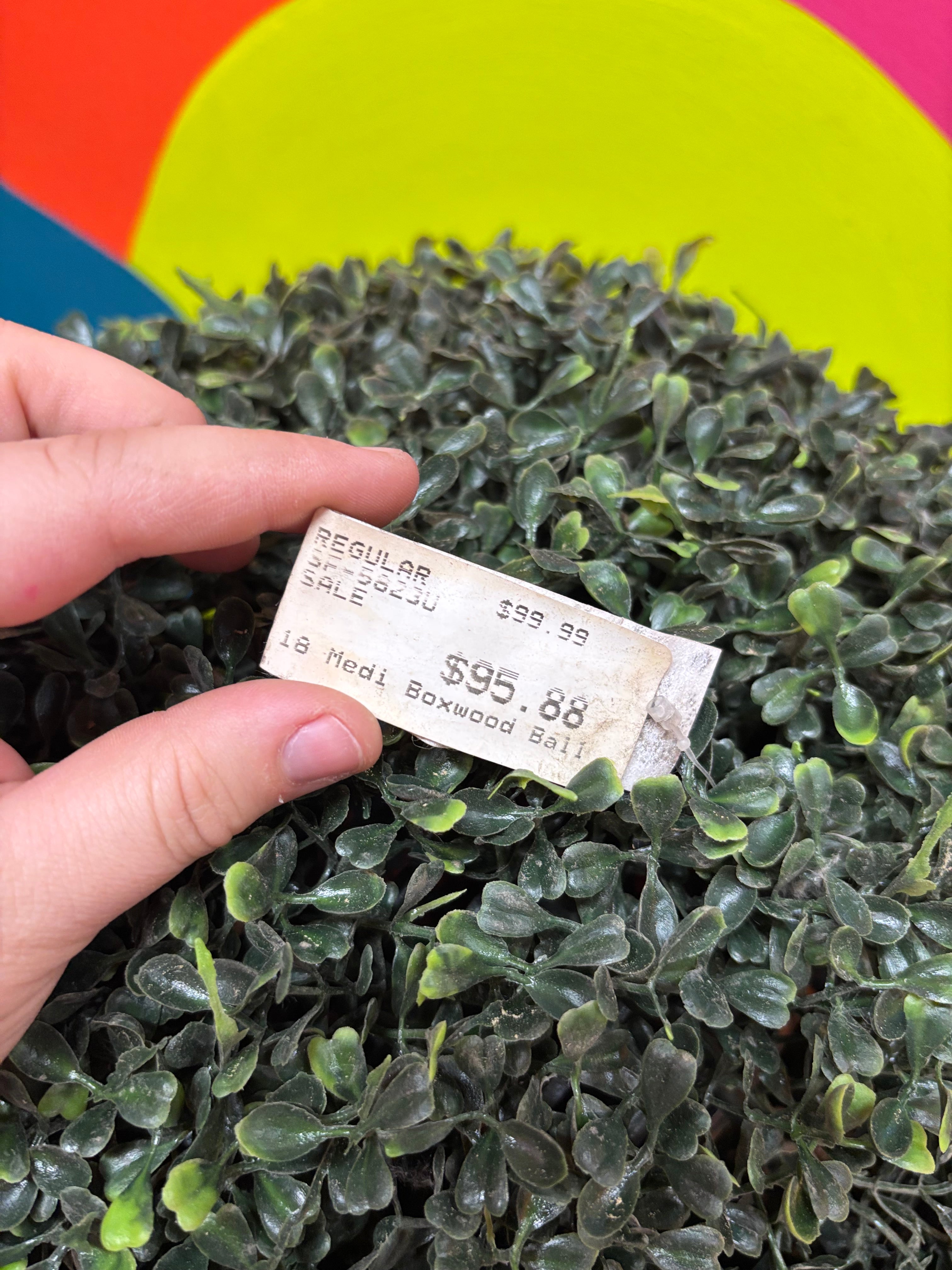 Large Artificial Plant Ball (2 available)