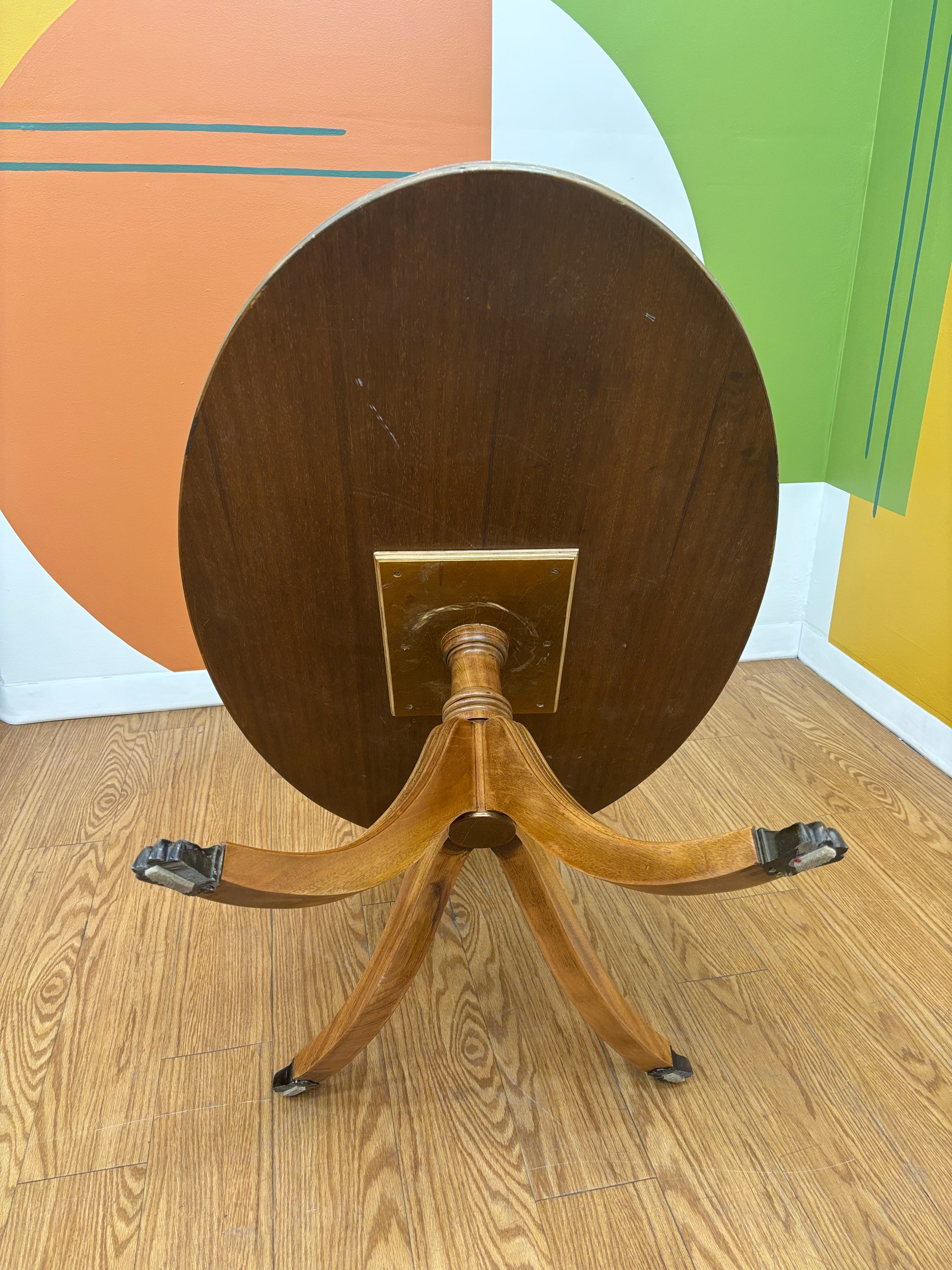 Wood Oval Coffee Table